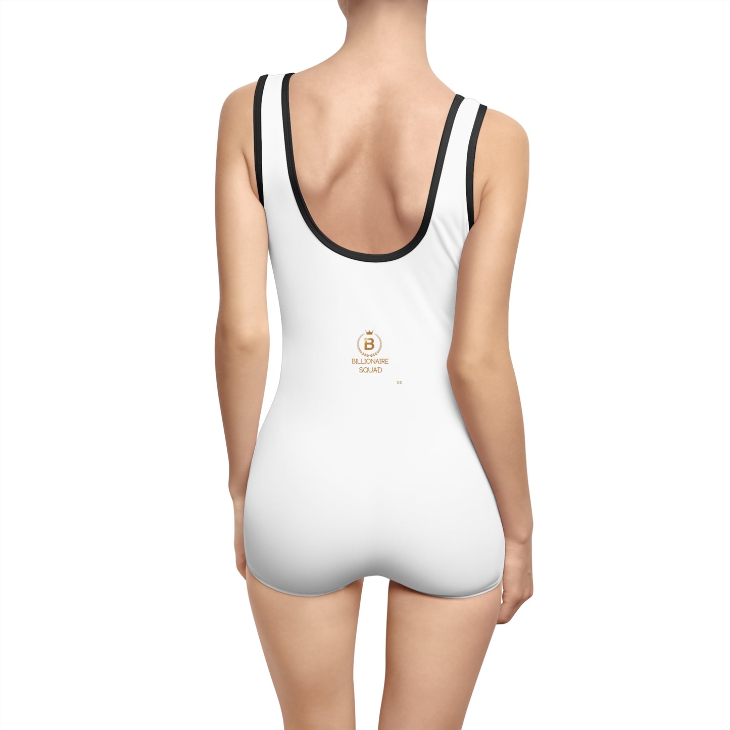 Vintage-Style Custom One-Piece Swimsuit for Women