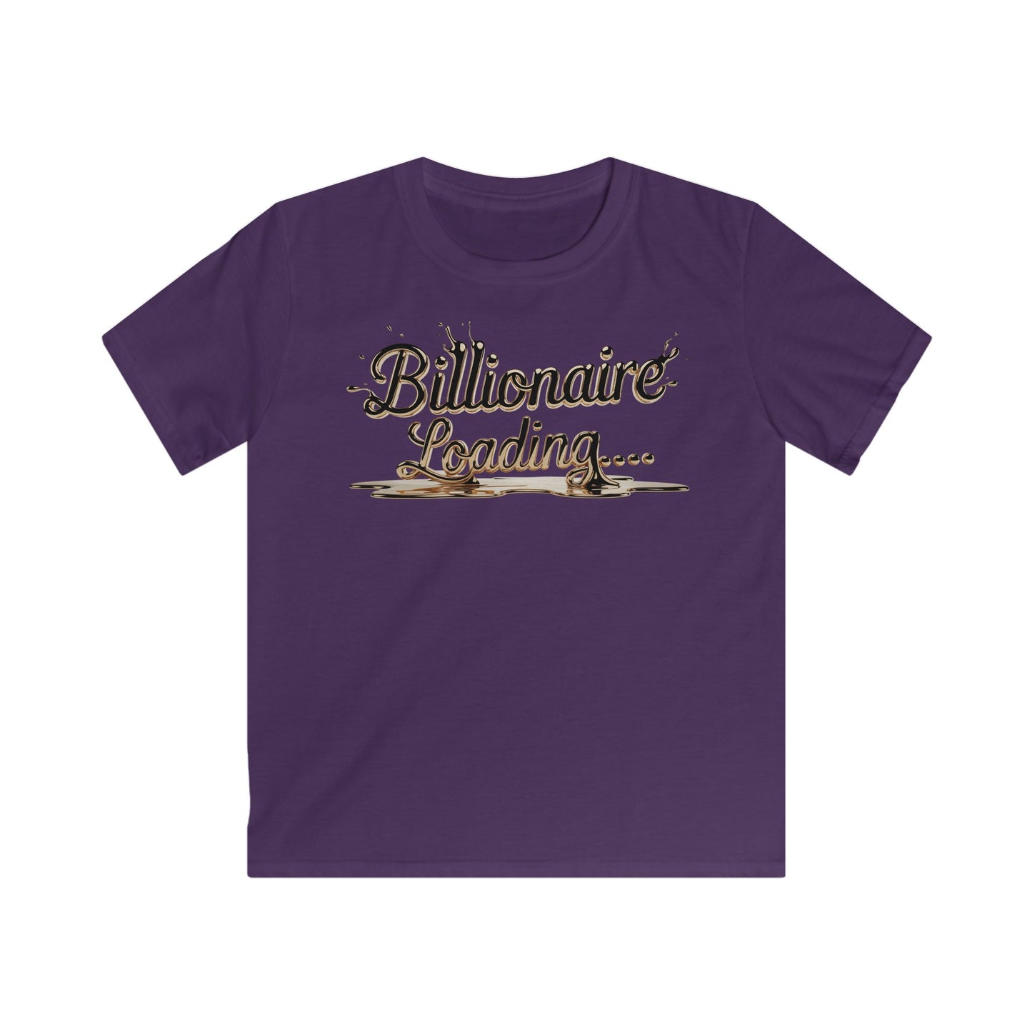 Kids Billionaire Loading Tee, Funny T-Shirt, Youth Humor Shirt, Birthday Gift, Playful Style, Summer Wear
