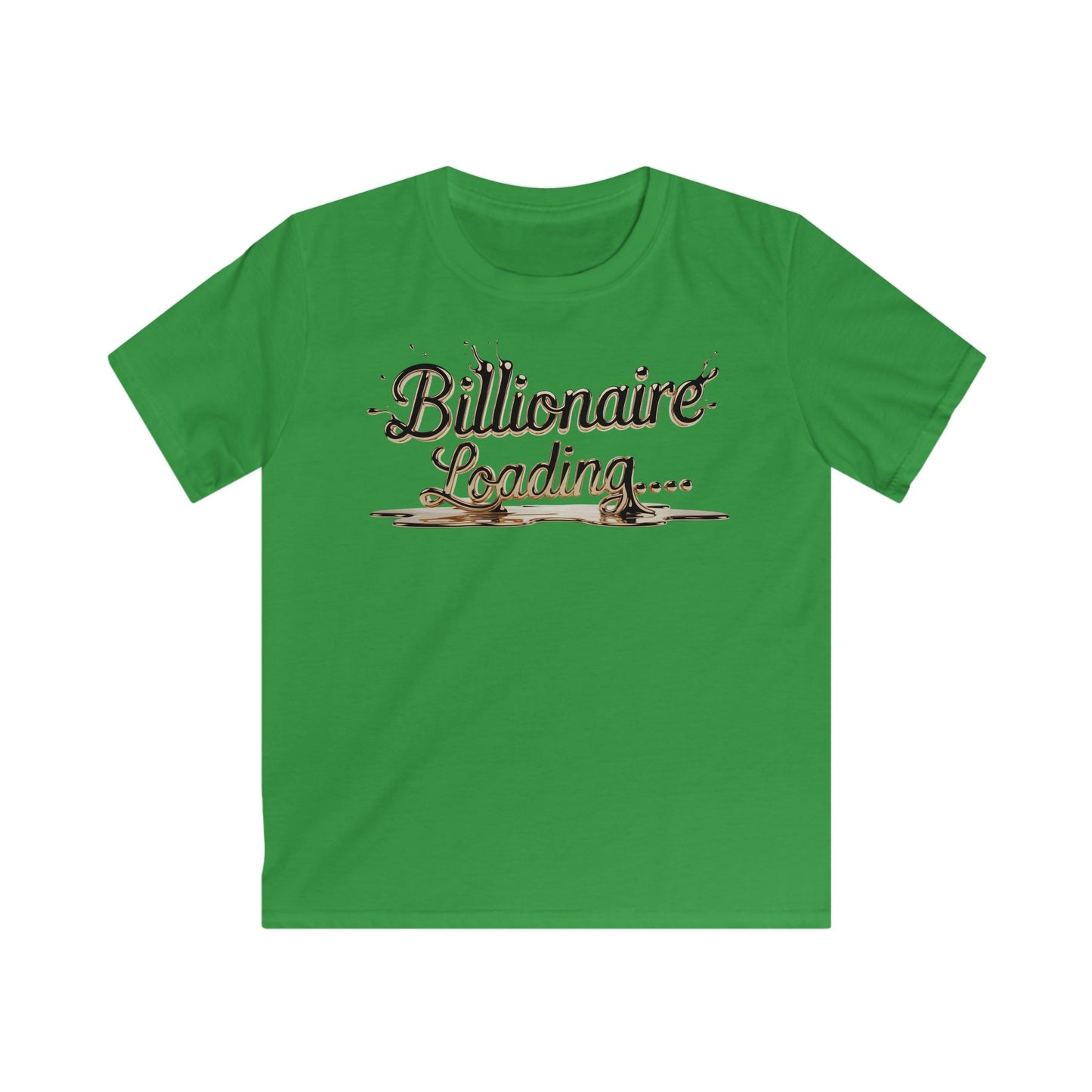 Kids Billionaire Loading Tee, Funny T-Shirt, Youth Humor Shirt, Birthday Gift, Playful Style, Summer Wear