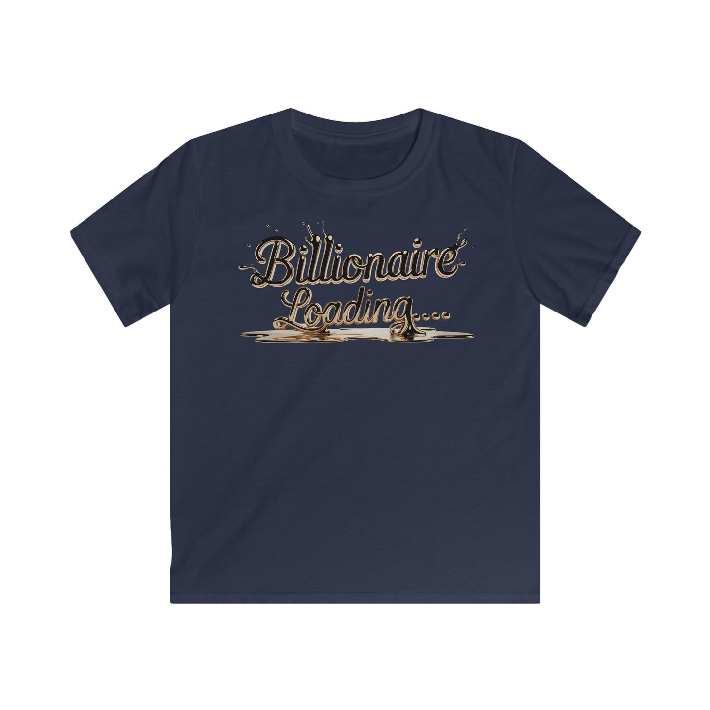 Kids Billionaire Loading Tee, Funny T-Shirt, Youth Humor Shirt, Birthday Gift, Playful Style, Summer Wear