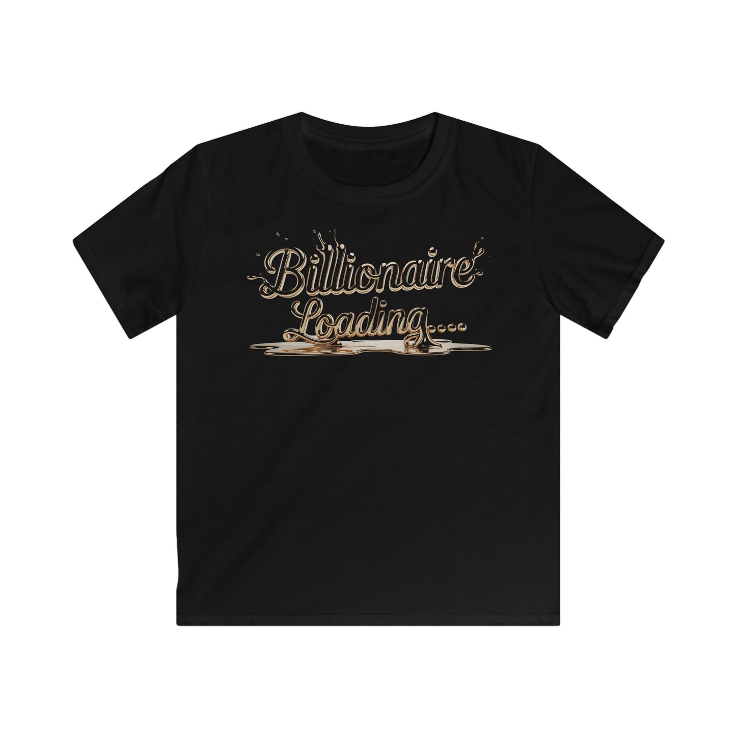 Kids Billionaire Loading Tee, Funny T-Shirt, Youth Humor Shirt, Birthday Gift, Playful Style, Summer Wear