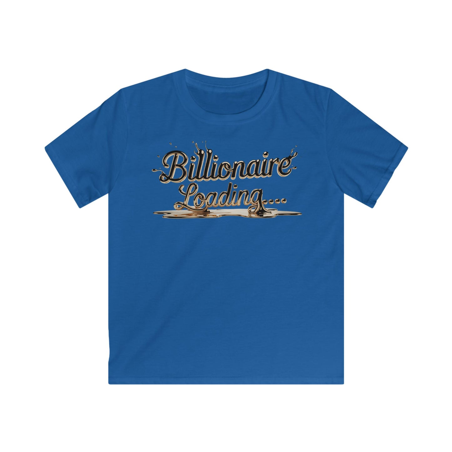 Kids Billionaire Loading Tee, Funny T-Shirt, Youth Humor Shirt, Birthday Gift, Playful Style, Summer Wear