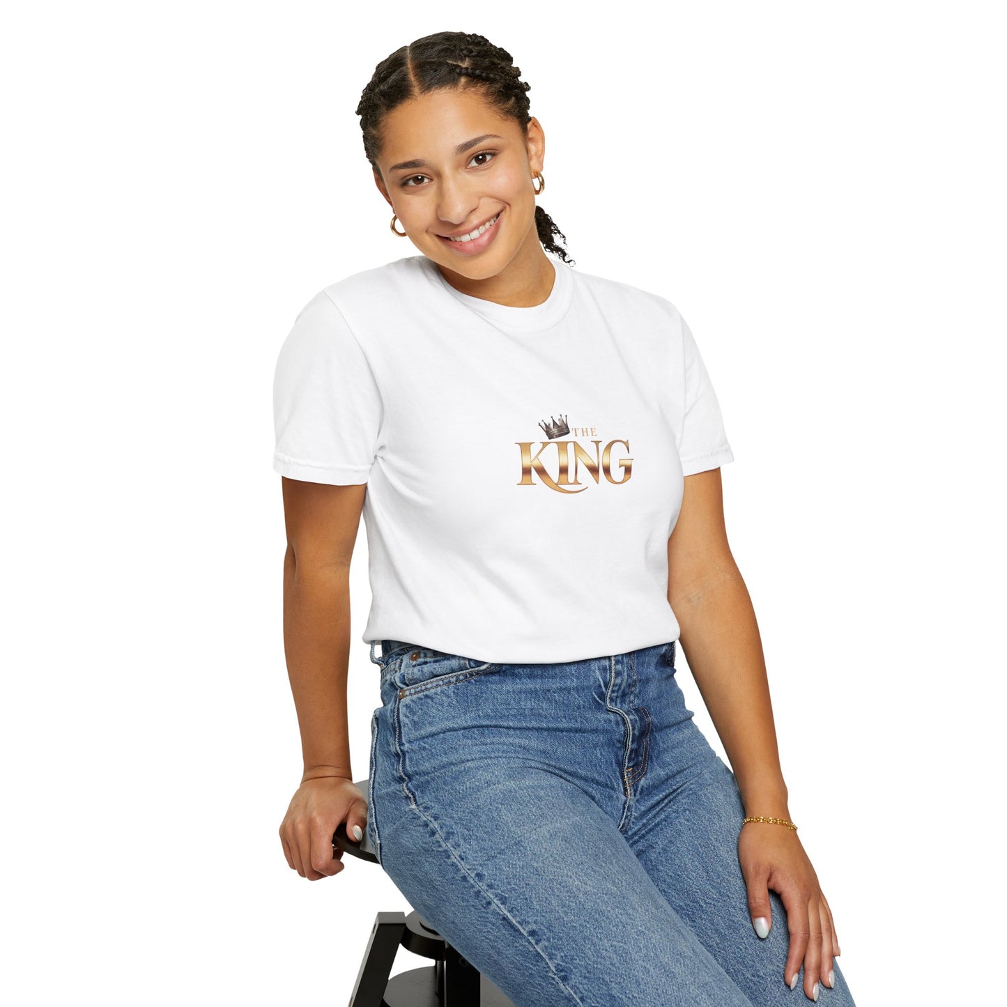 King Garment-Dyed T-Shirt - Unisex, Casual Wear, Birthday Gift, Men's Fashion, Royalty Theme