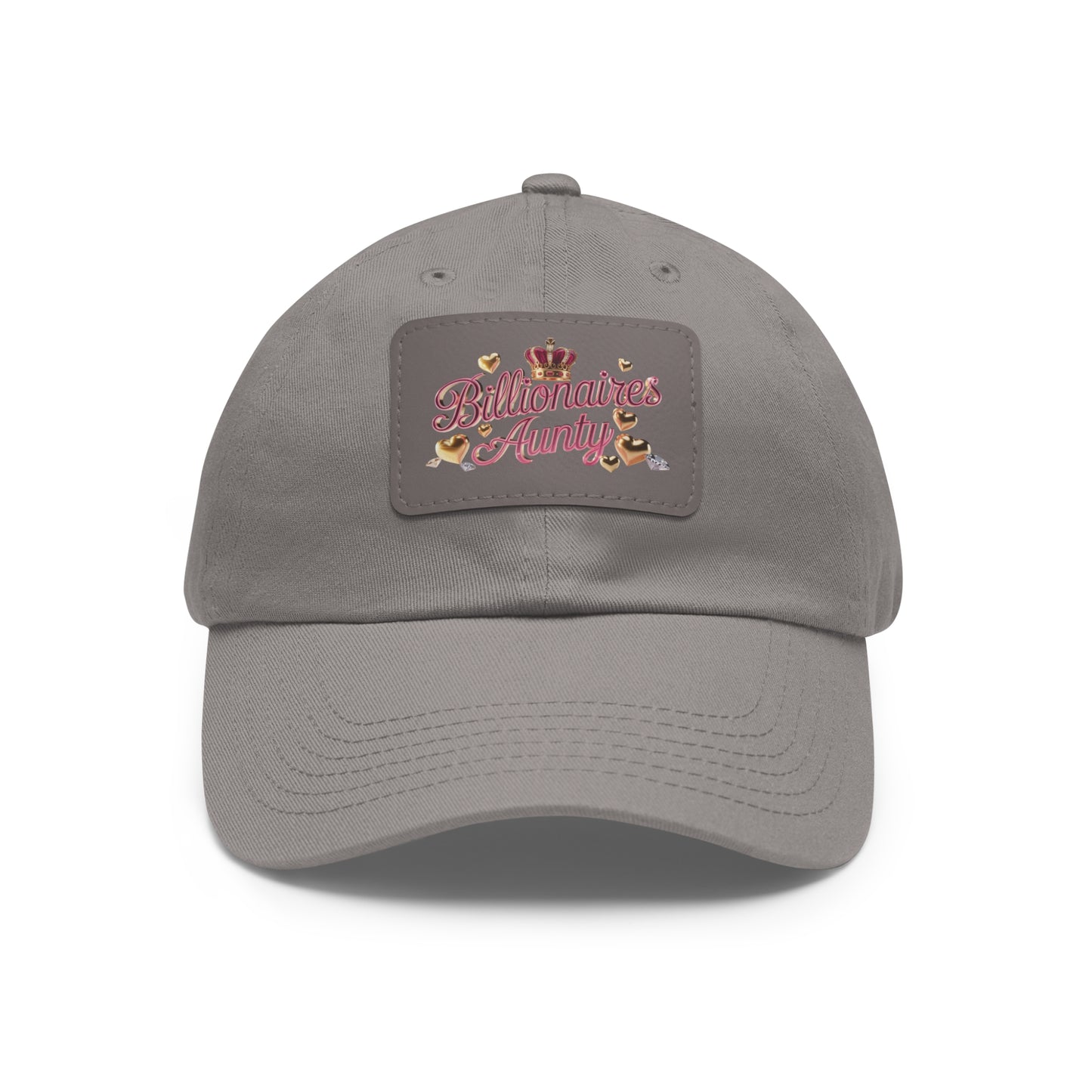 Stylish Dad Hat with Leather Patch, Billionaire Aunt Cap, Casual Fashion Gift, Trendy Accessories, Perfect for Birthdays & Holidays