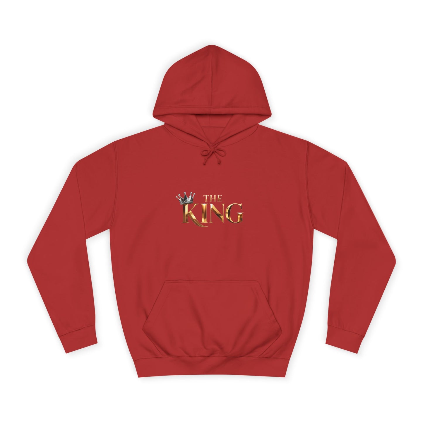 Cool Unisex College Hoodie with 'King' Print, Perfect for Students, Gifts, Casual Wear, College Events, Street Style