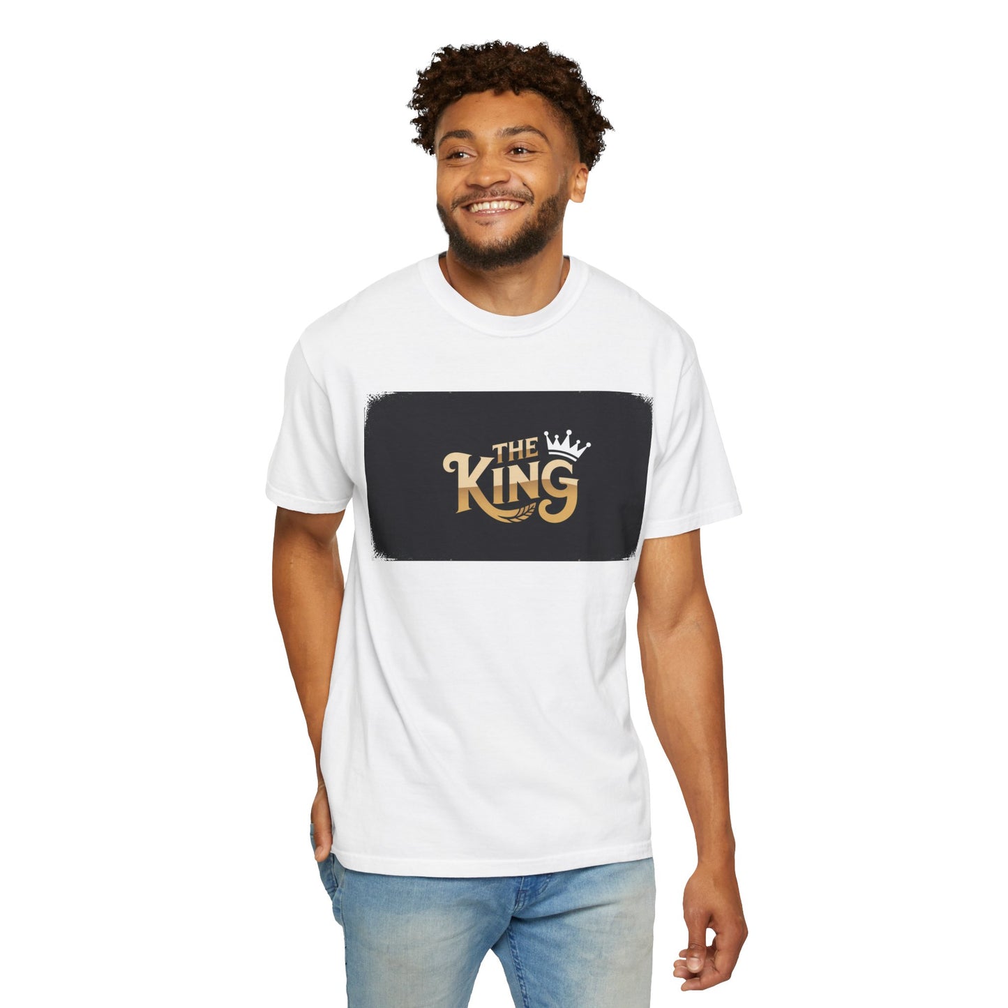 The King Garment-Dyed Unisex T-Shirt - Perfect for Father's Day, Birthdays, Casual Wear, Gifts for Him, Regal Style