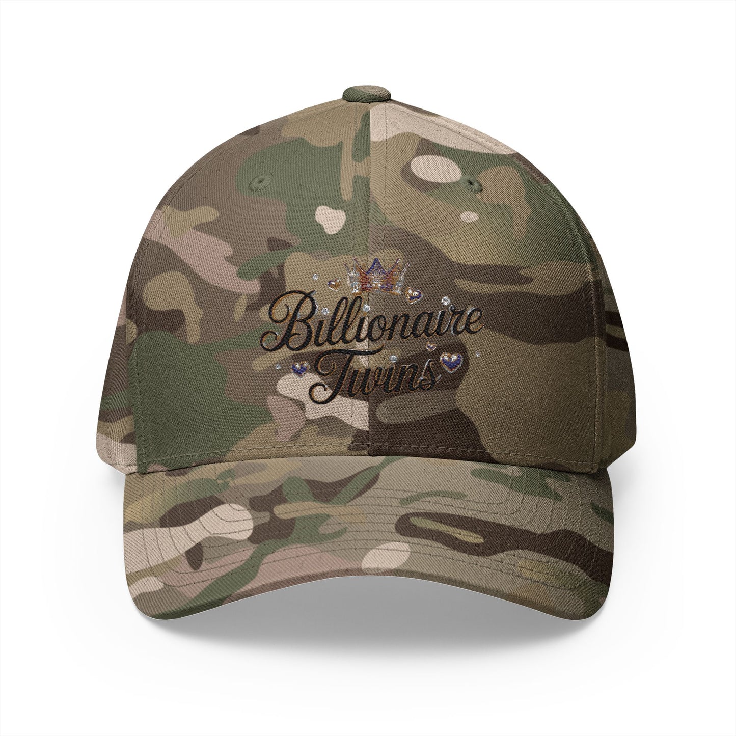 Billionaire Twins Embroidered Cap, Trendy Hat for Twins, Adjustable Closure, Gift for Siblings, Fashionable Accessory