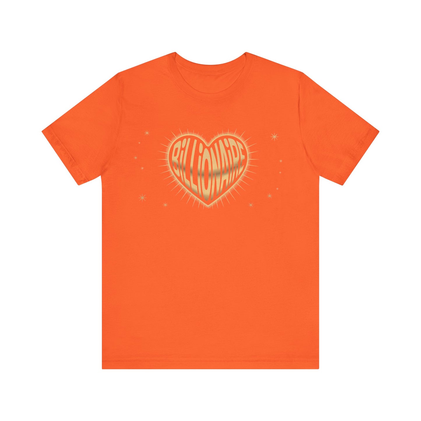 Billionaire Heart Tee, Unisex Jersey Short Sleeve Shirt, Casual Tee for Success Enthusiasts, Gift for Entrepreneurs, Motivational T-Shirt