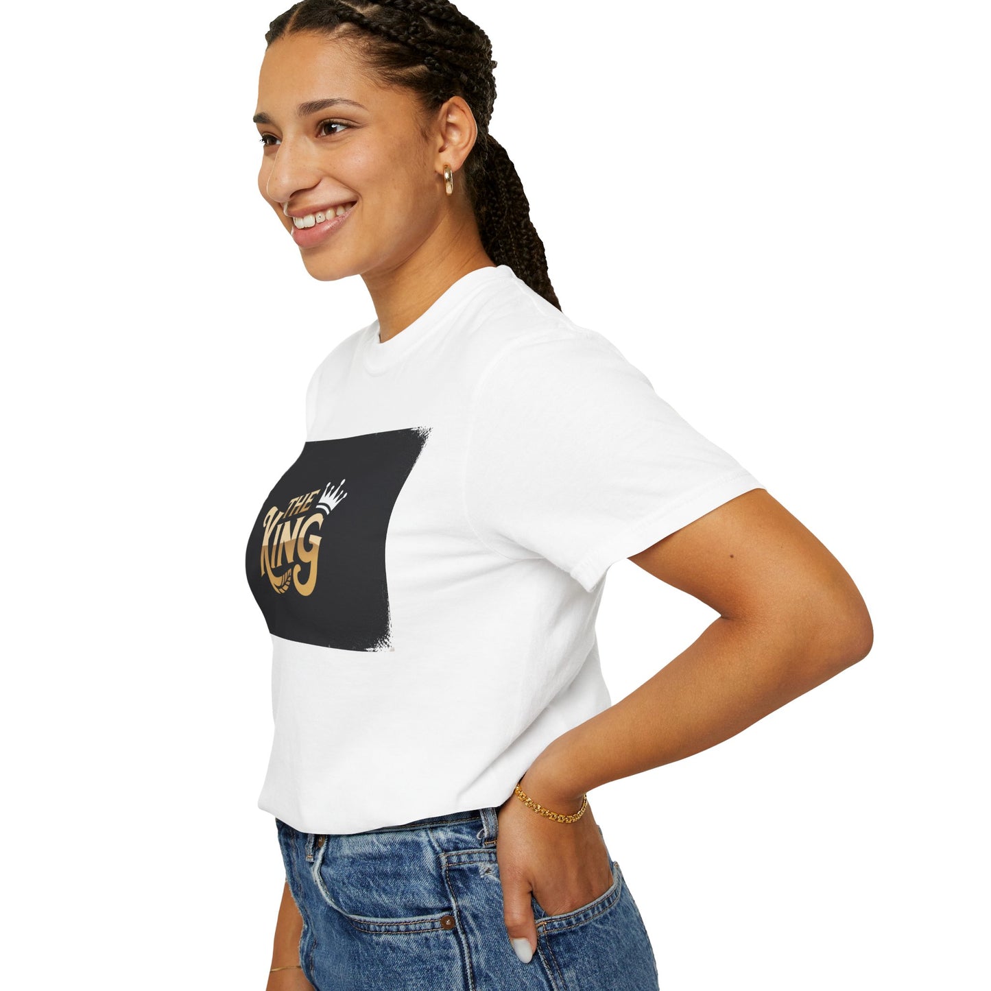 The King Garment-Dyed Unisex T-Shirt - Perfect for Father's Day, Birthdays, Casual Wear, Gifts for Him, Regal Style