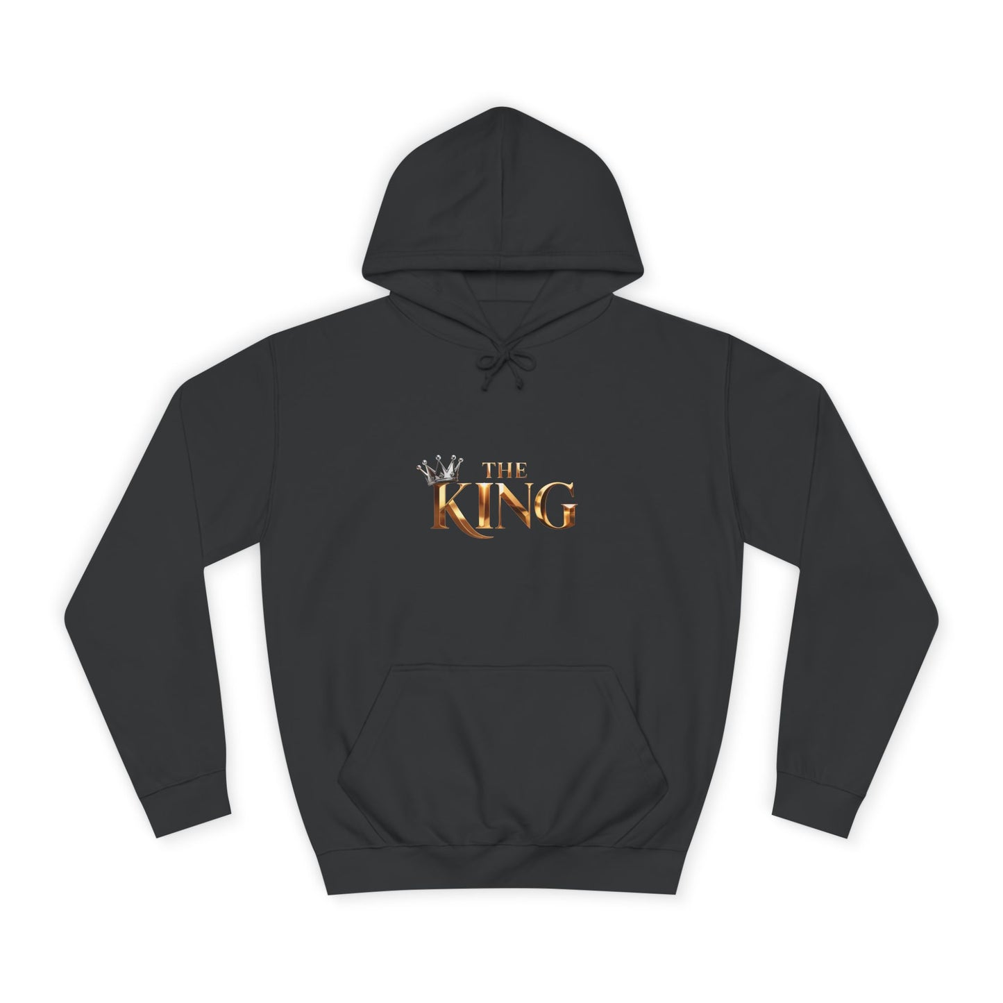 Cool Unisex College Hoodie with 'King' Print, Perfect for Students, Gifts, Casual Wear, College Events, Street Style