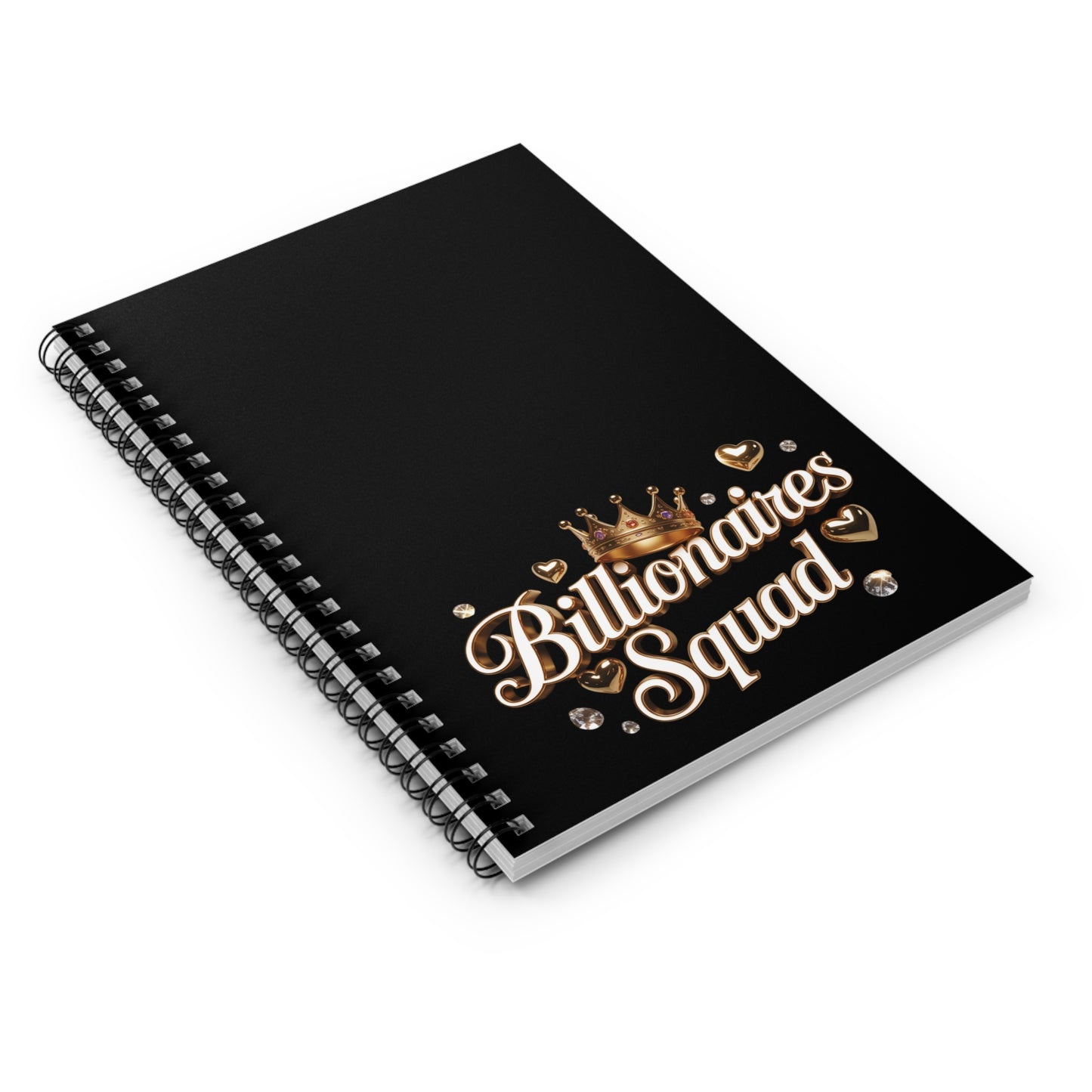 Billionaires Squad Spiral Notebook | Stylish Journal for Dreamers, Gift for Entrepreneurs, Motivational Note-taking, Office Supplies