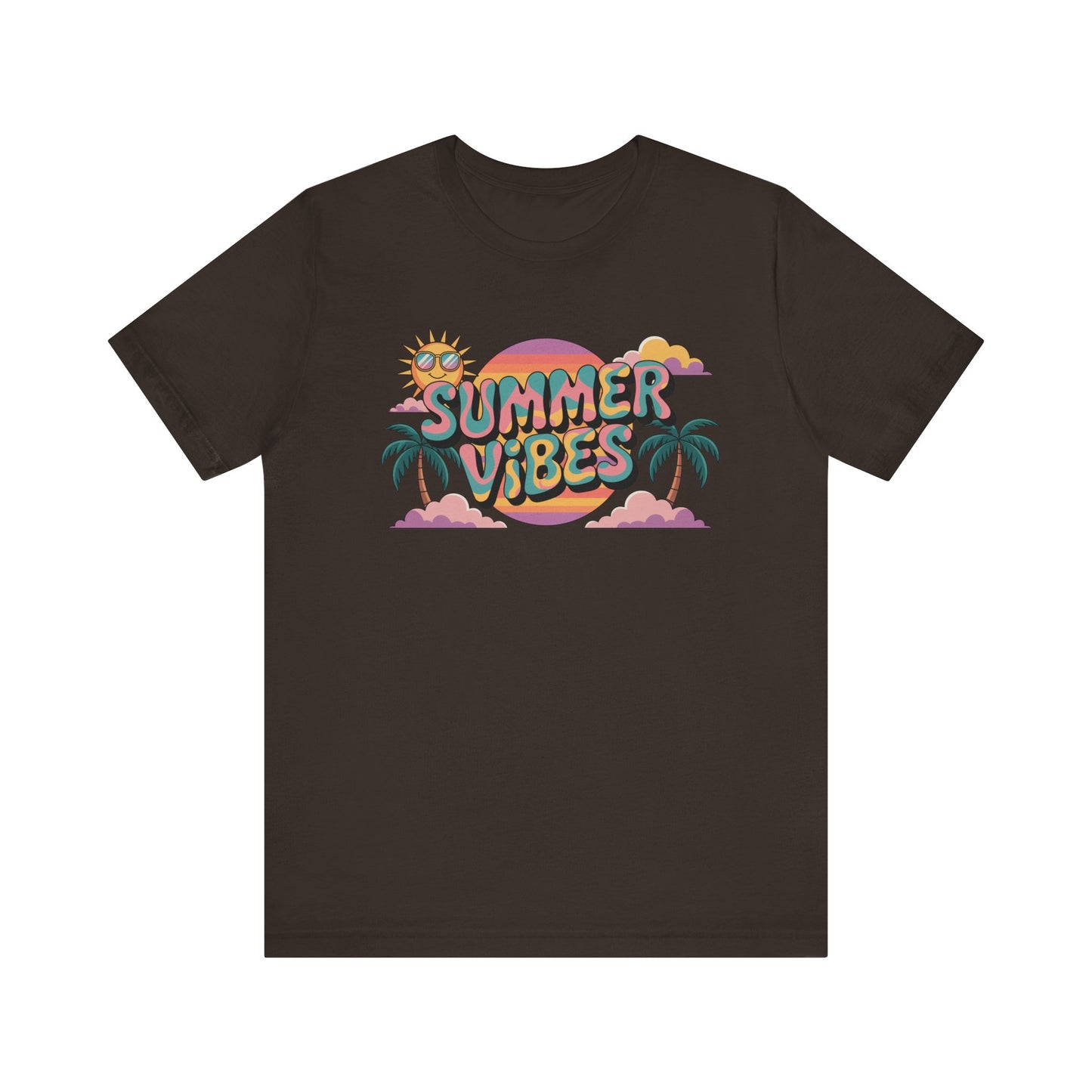 Summer Vibes Graphic Tee, Beachwear, Vacation Shirt, Gift for Sun Lovers, Retro Summer Apparel, Unisex T-Shirt