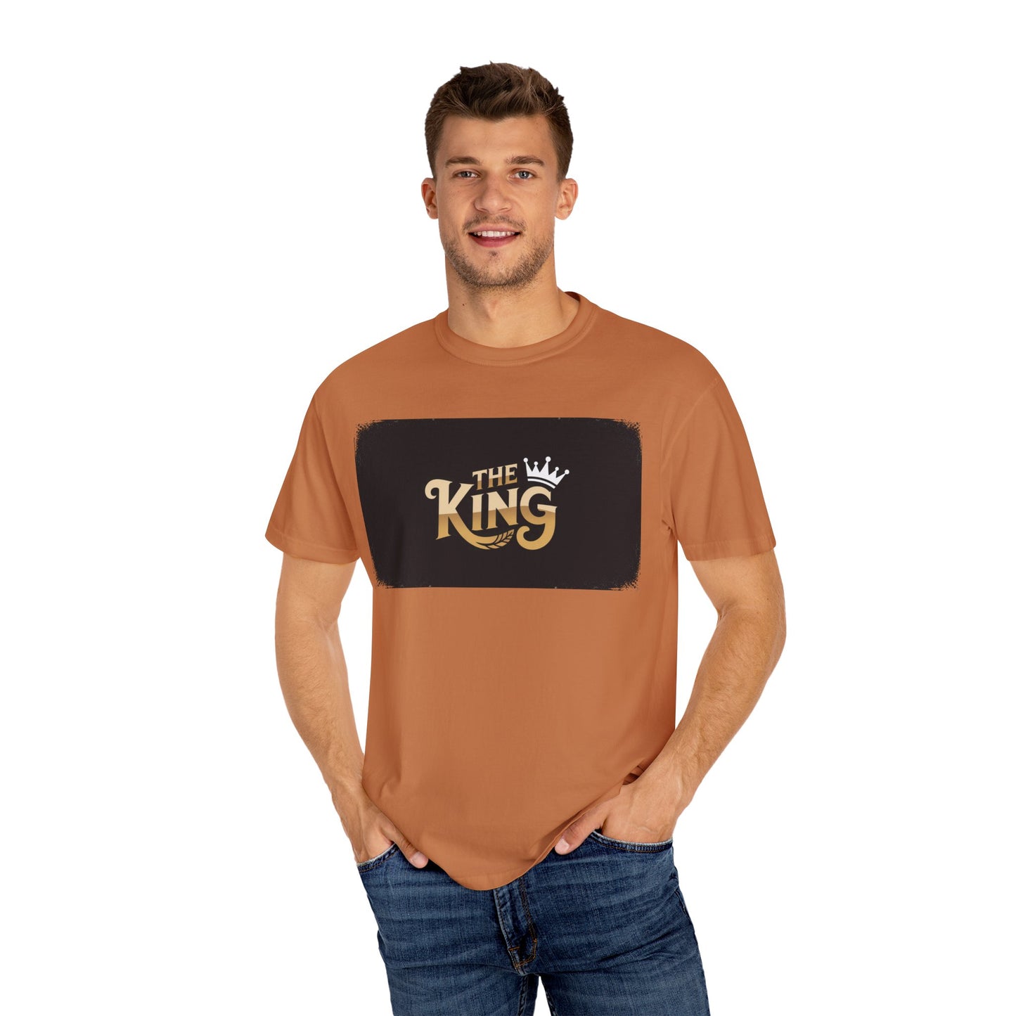 The King Garment-Dyed Unisex T-Shirt - Perfect for Father's Day, Birthdays, Casual Wear, Gifts for Him, Regal Style