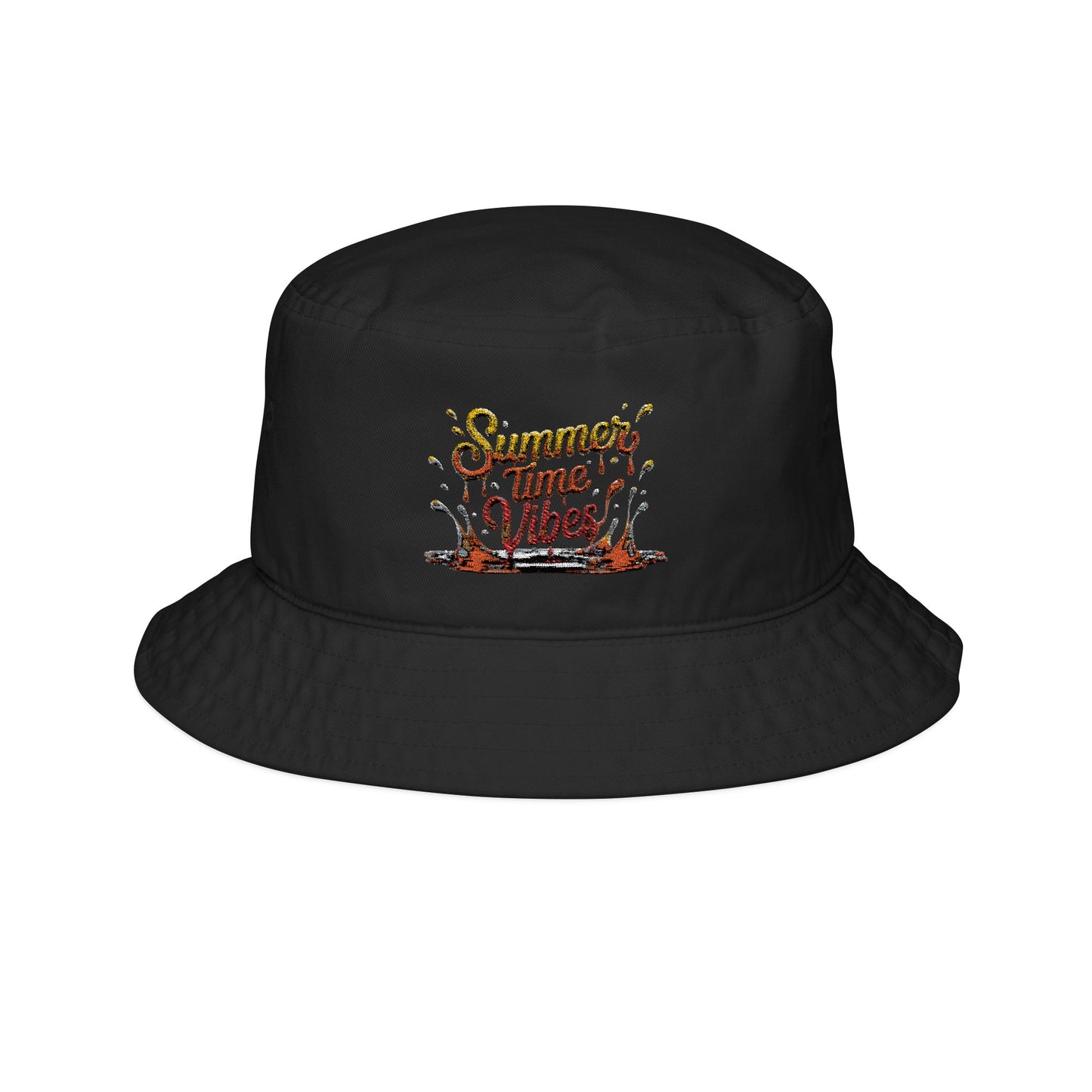 Summer Vibes Bucket Hat, Embroidered Sun Hat, Outdoor Fashion, Beach Accessories, Gift for Him and Her, Summer Party Essential