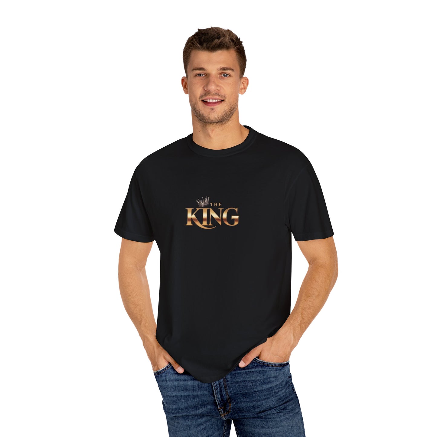 King Garment-Dyed T-Shirt - Unisex, Casual Wear, Birthday Gift, Men's Fashion, Royalty Theme