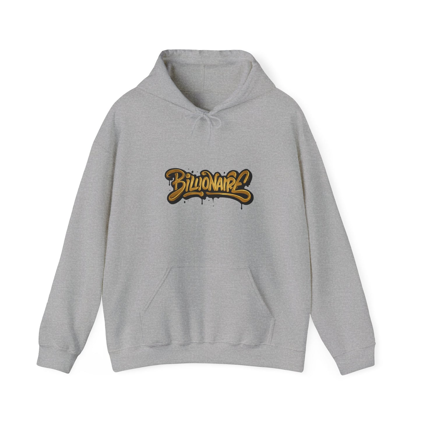 Billionaire Graffiti Hoodie - Urban Art Sweatshirt, Streetwear Fashion, Trendy Casual Wear.