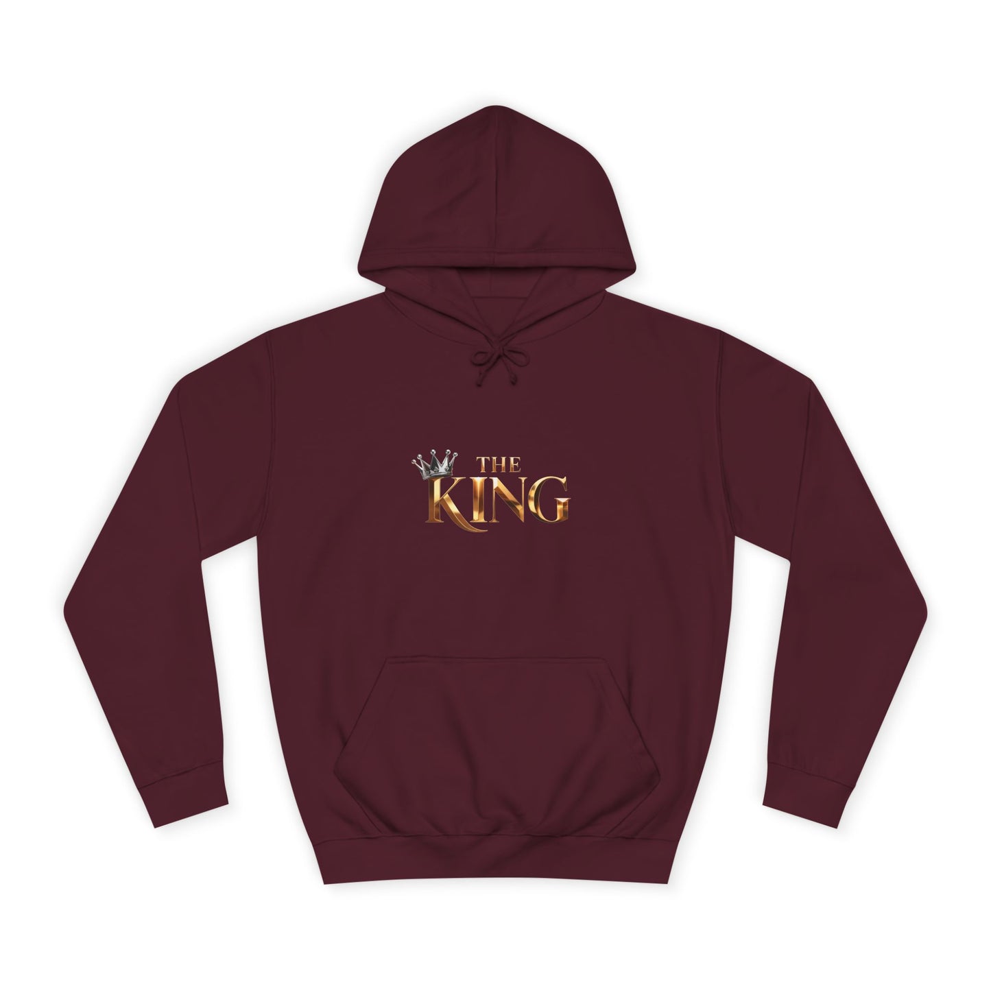 Cool Unisex College Hoodie with 'King' Print, Perfect for Students, Gifts, Casual Wear, College Events, Street Style