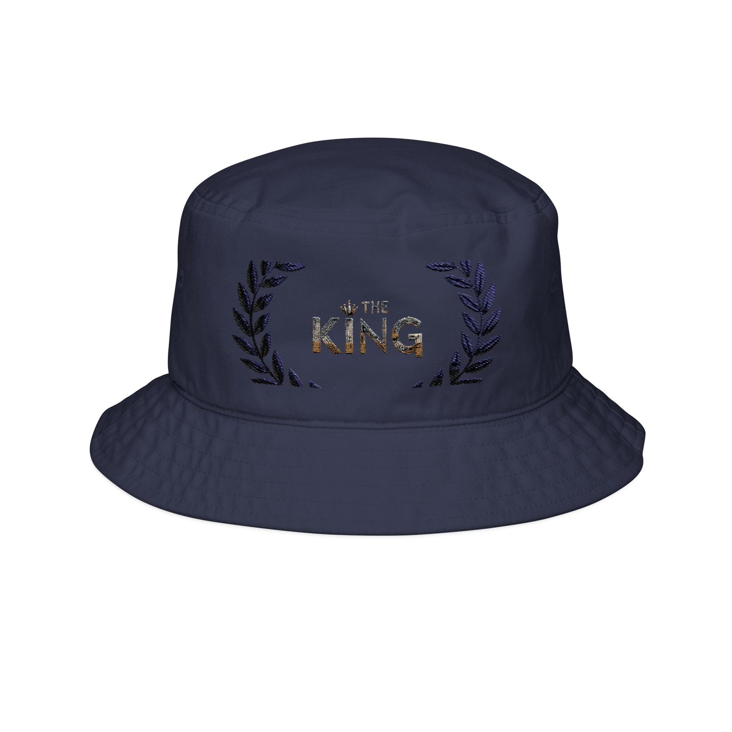 Embroidered King Bucket Hat, Trendy Summer Hat, Gift for Him, Stylish Headwear, Perfect for Birthdays and Celebrations