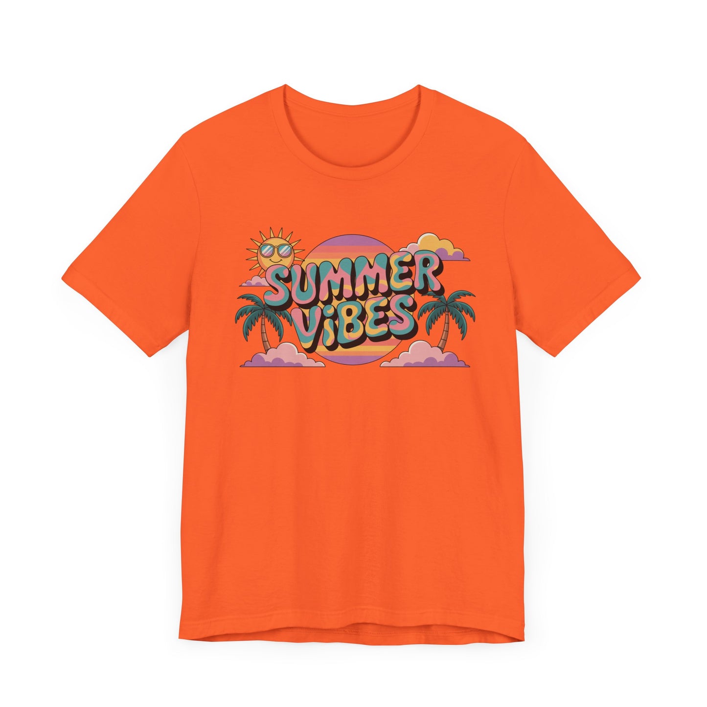 Summer Vibes Graphic Tee, Beachwear, Vacation Shirt, Gift for Sun Lovers, Retro Summer Apparel, Unisex T-Shirt