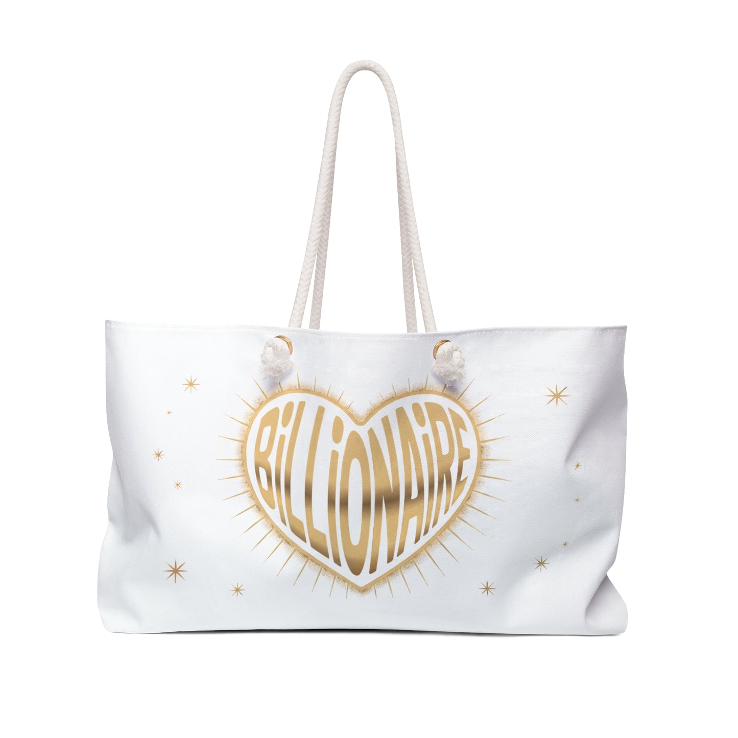 Billionaire Weekender Bag, Travel Tote, Stylish Overnight Bag