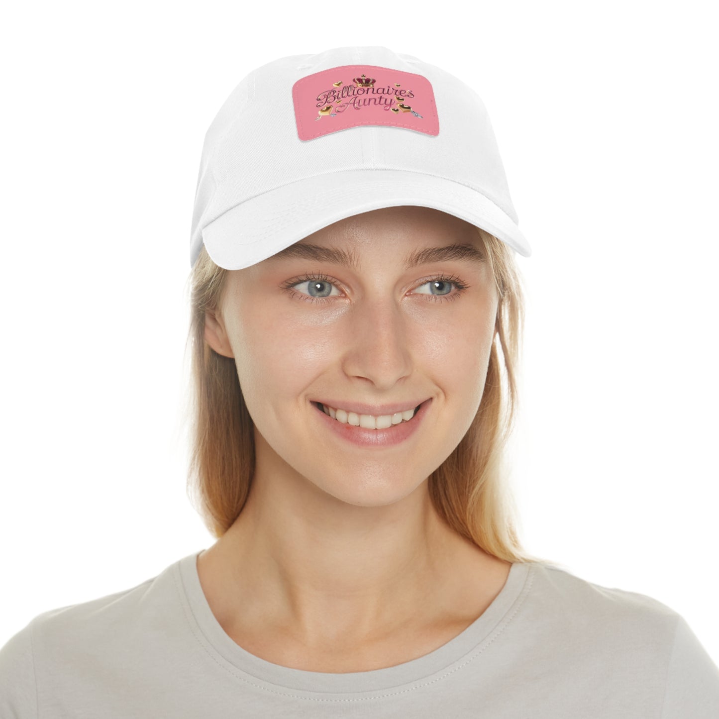 Stylish Dad Hat with Leather Patch, Billionaire Aunt Cap, Casual Fashion Gift, Trendy Accessories, Perfect for Birthdays & Holidays