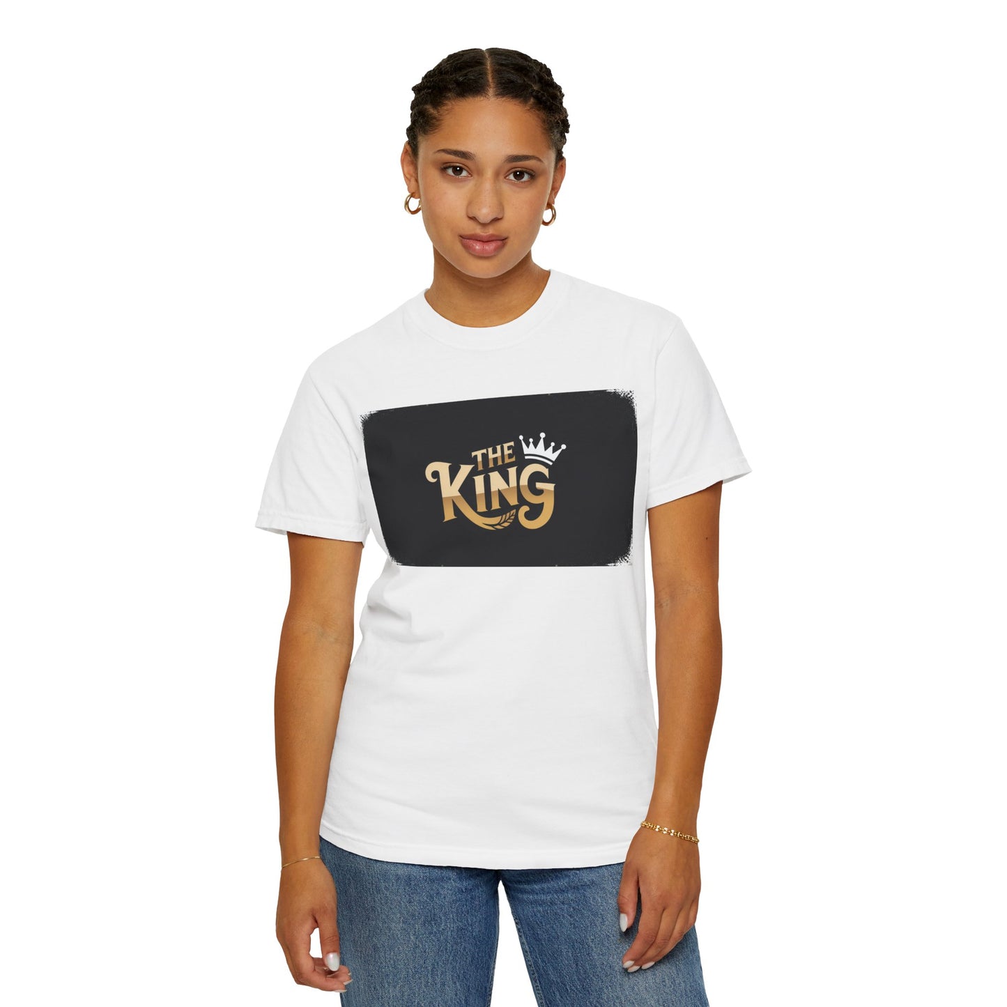 The King Garment-Dyed Unisex T-Shirt - Perfect for Father's Day, Birthdays, Casual Wear, Gifts for Him, Regal Style