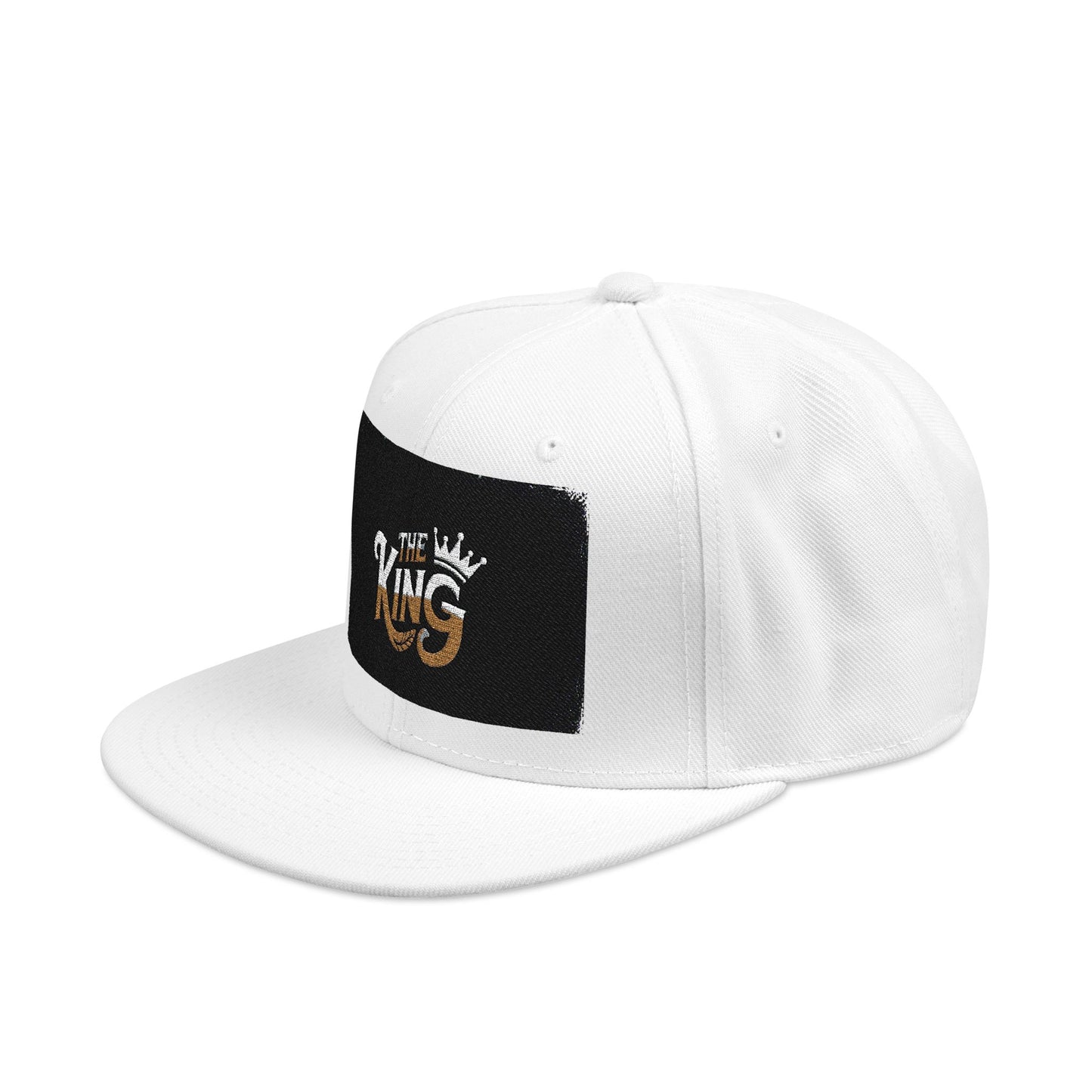 Embroidered Snapback Cap - The King | Cool Streetwear Hat, Stylish Gift for Him, Summer Accessory, Trendy Vintage Cap