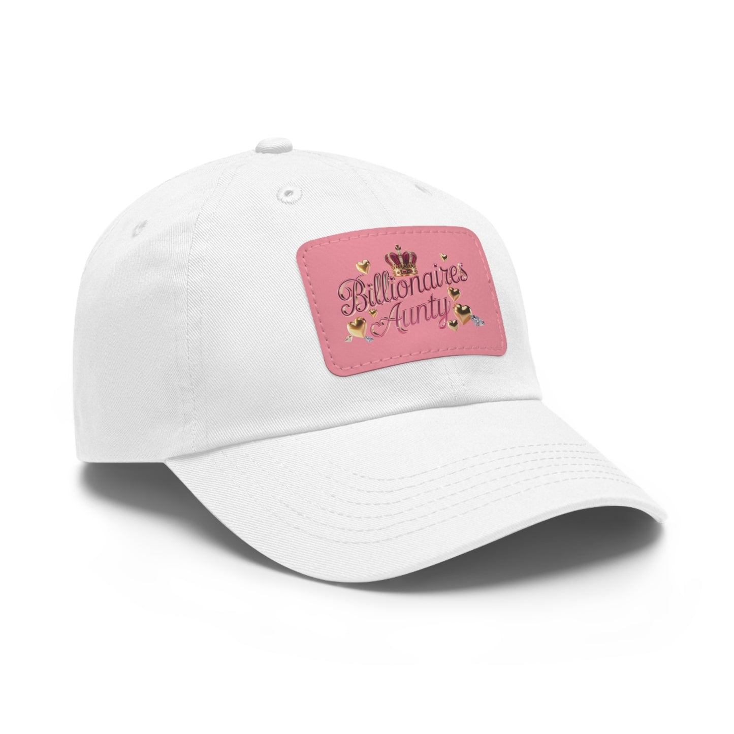 Stylish Dad Hat with Leather Patch, Billionaire Aunt Cap, Casual Fashion Gift, Trendy Accessories, Perfect for Birthdays & Holidays
