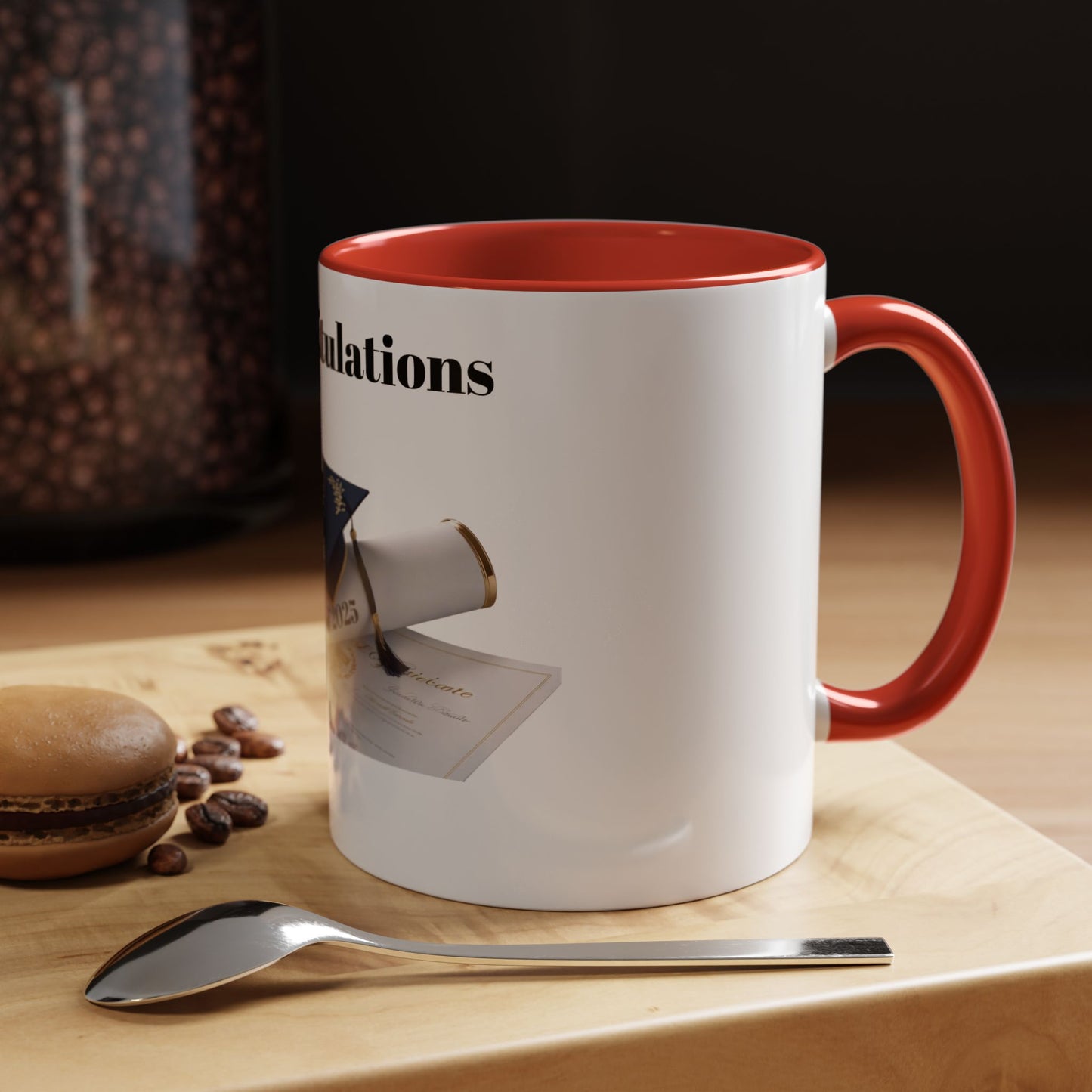 Accent Coffee Mug – Sip Bold. Live Loud.