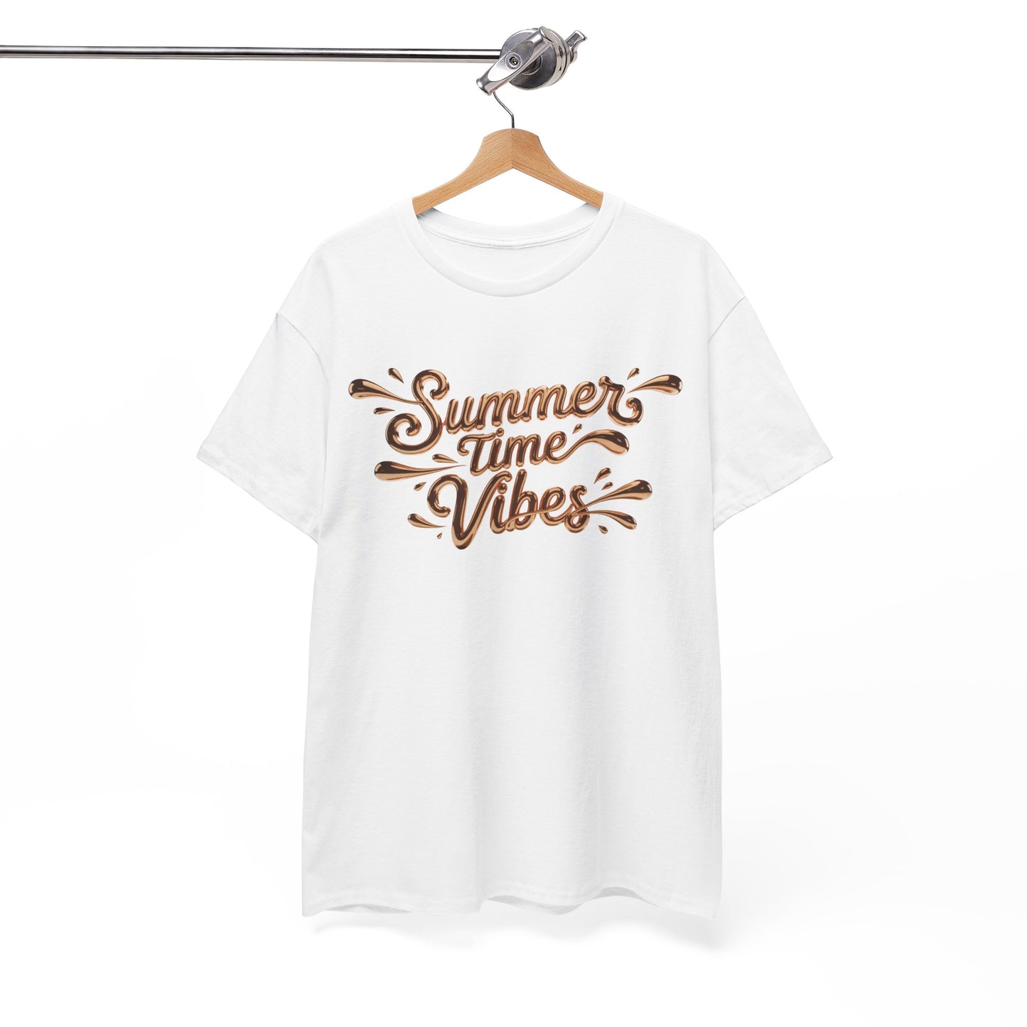 Summer Time Vibes Unisex Heavy Cotton Tee | Cute Summer Shirt, Beachwear, Vacation T-Shirt, Gift for Friends, Casual Style