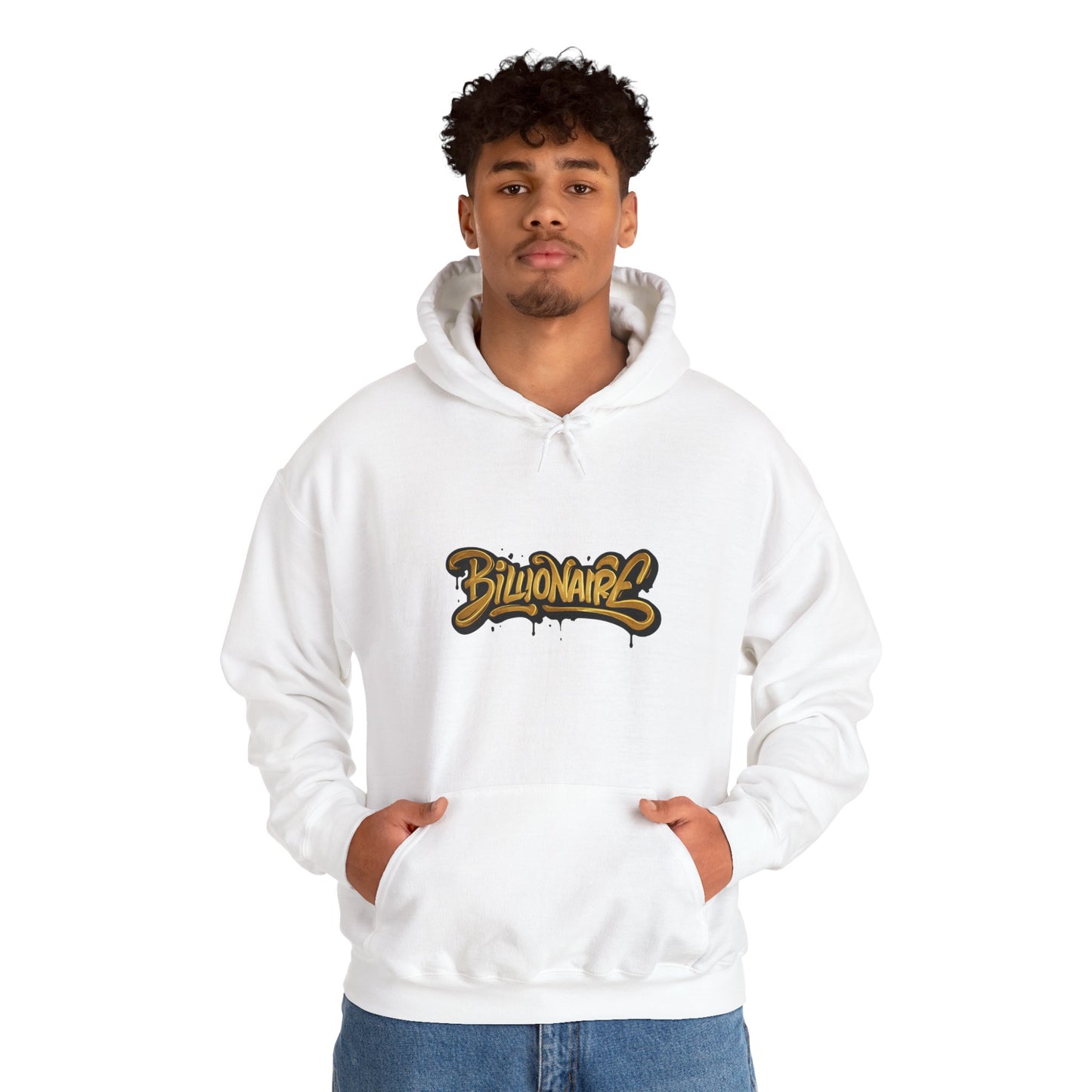 Billionaire Graffiti Hoodie - Urban Art Sweatshirt, Streetwear Fashion, Trendy Casual Wear.