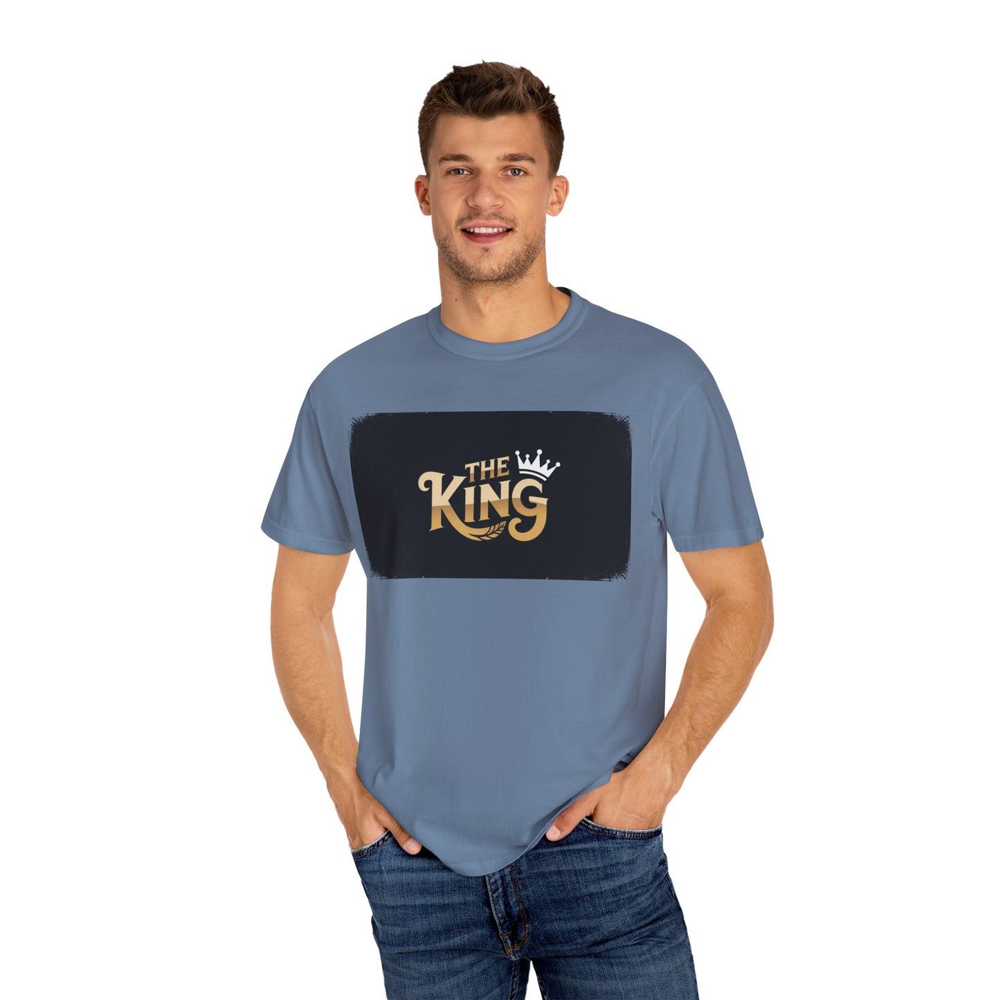 The King Garment-Dyed Unisex T-Shirt - Perfect for Father's Day, Birthdays, Casual Wear, Gifts for Him, Regal Style