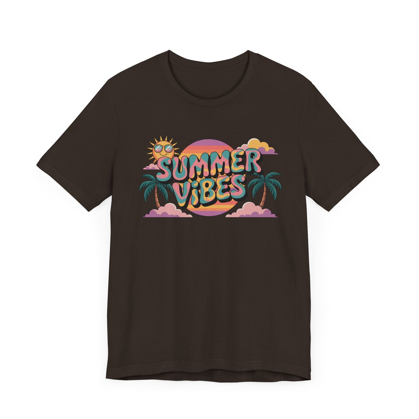 Summer Vibes Graphic Tee, Beachwear, Vacation Shirt, Gift for Sun Lovers, Retro Summer Apparel, Unisex T-Shirt