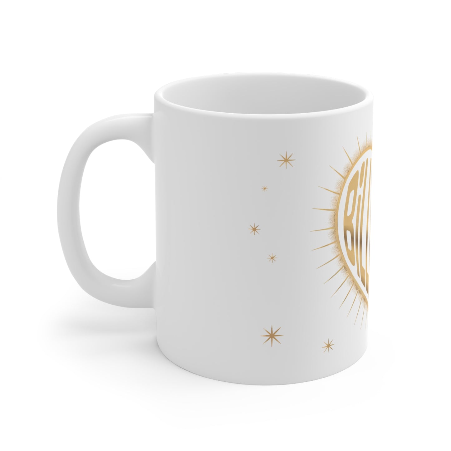 Billionaire Heart Coffee Mug, Affirmation Cup, Gift for Entrepreneurs, Inspirational Drinkware, Unique Coffee Lover Gift