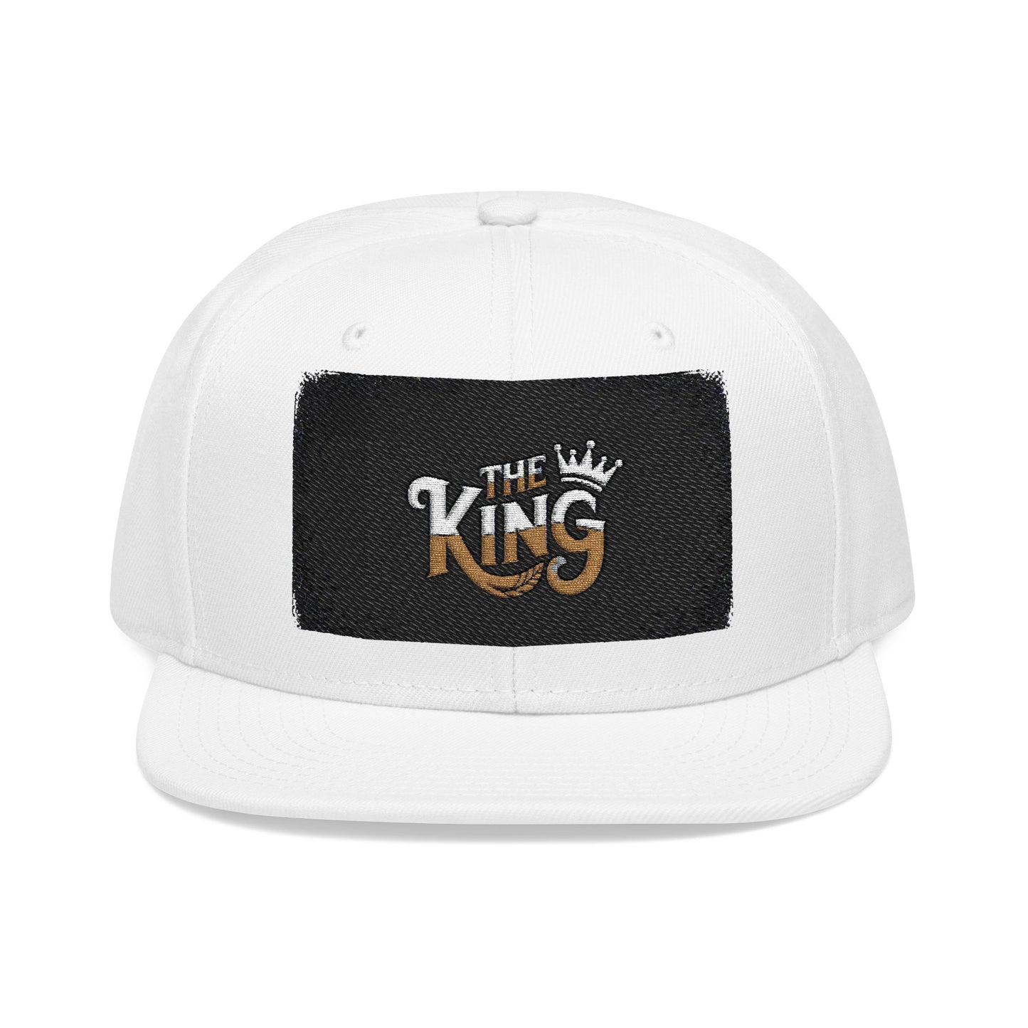 Embroidered Snapback Cap - The King | Cool Streetwear Hat, Stylish Gift for Him, Summer Accessory, Trendy Vintage Cap