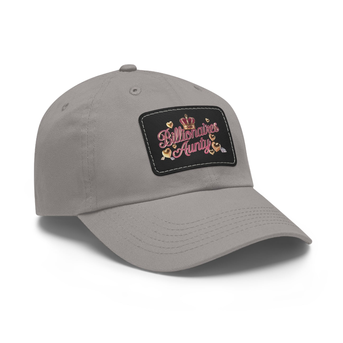 Stylish Dad Hat with Leather Patch, Billionaire Aunt Cap, Casual Fashion Gift, Trendy Accessories, Perfect for Birthdays & Holidays