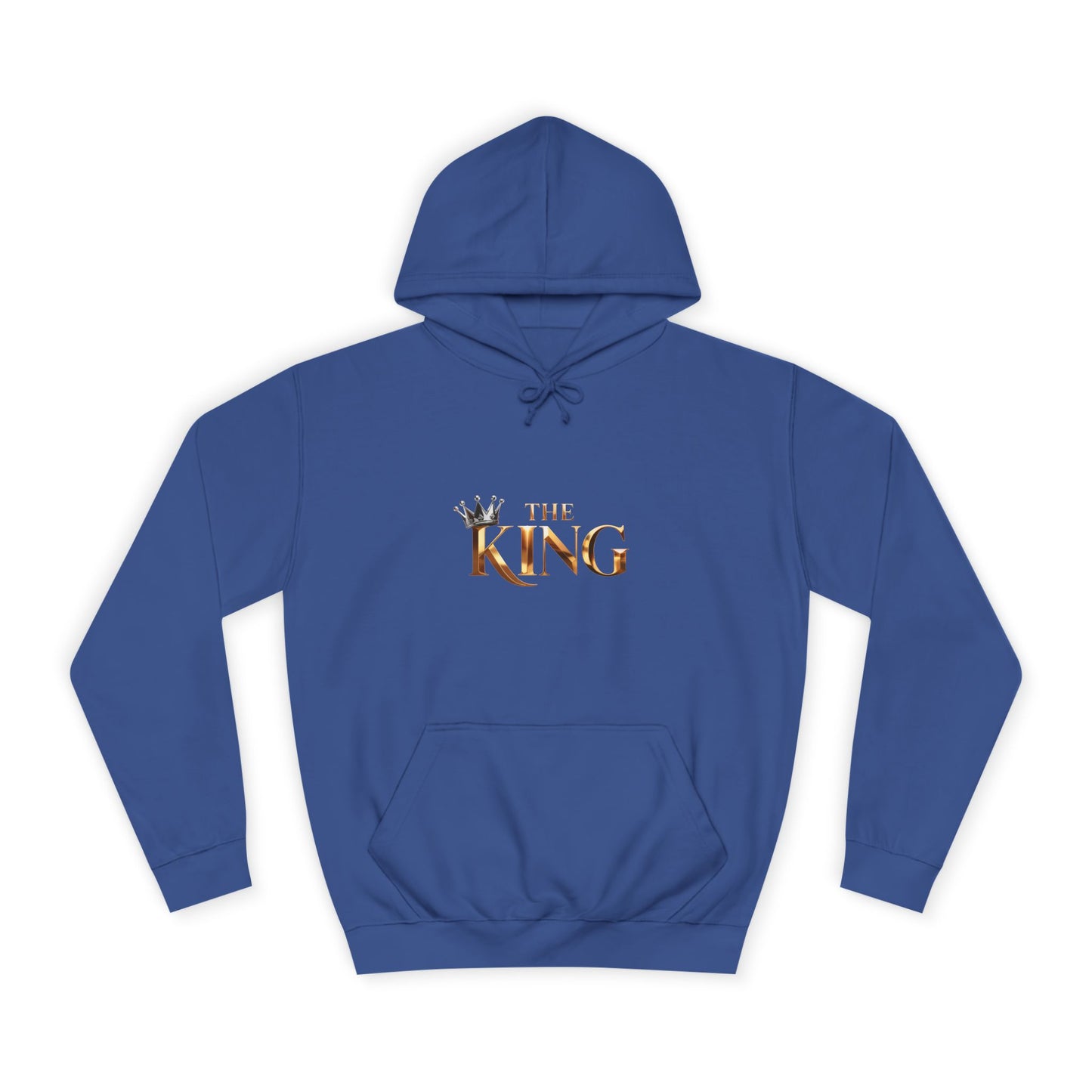 Cool Unisex College Hoodie with 'King' Print, Perfect for Students, Gifts, Casual Wear, College Events, Street Style