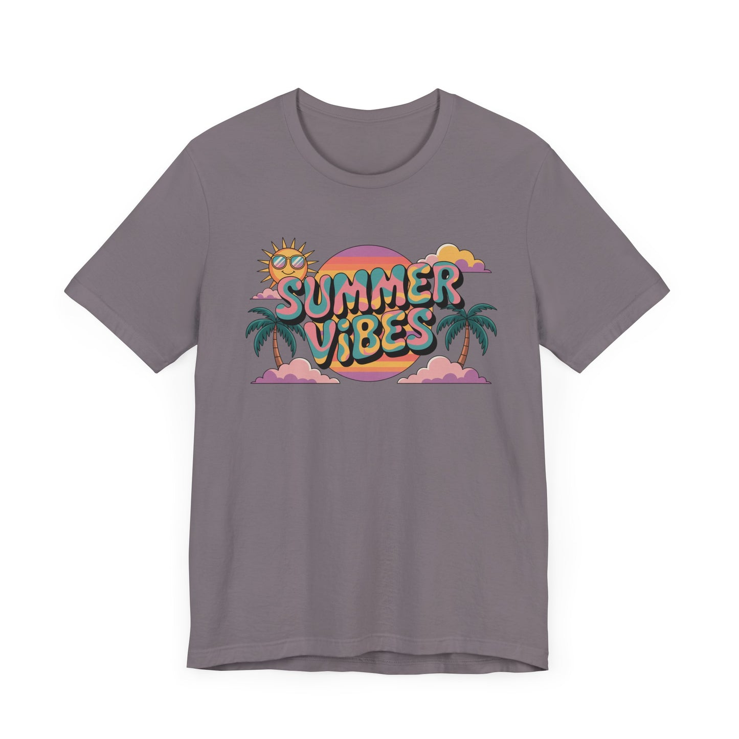 Summer Vibes Graphic Tee, Beachwear, Vacation Shirt, Gift for Sun Lovers, Retro Summer Apparel, Unisex T-Shirt