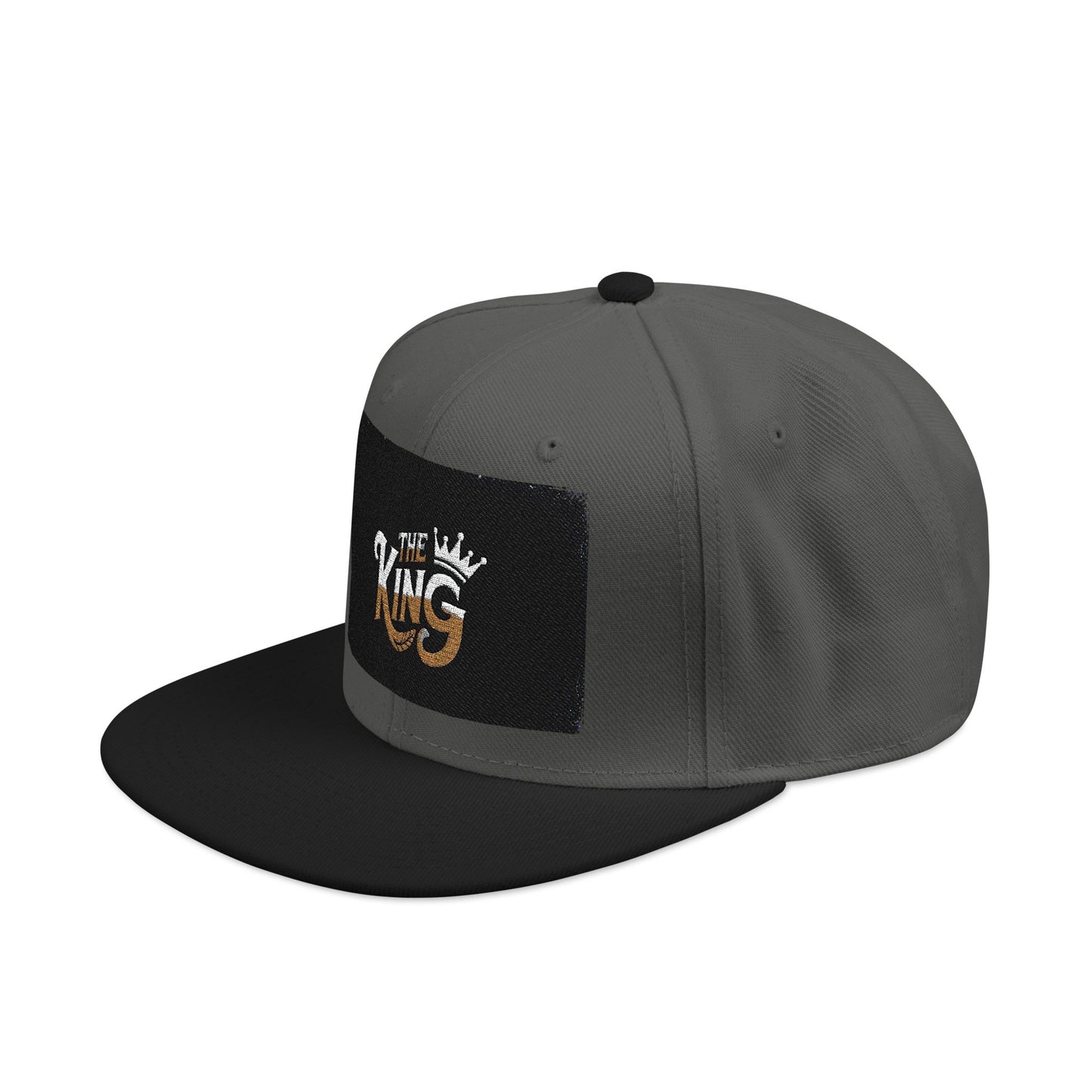 Embroidered Snapback Cap - The King | Cool Streetwear Hat, Stylish Gift for Him, Summer Accessory, Trendy Vintage Cap