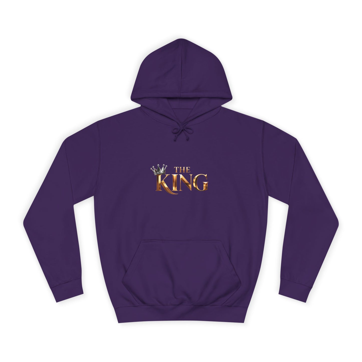 Cool Unisex College Hoodie with 'King' Print, Perfect for Students, Gifts, Casual Wear, College Events, Street Style