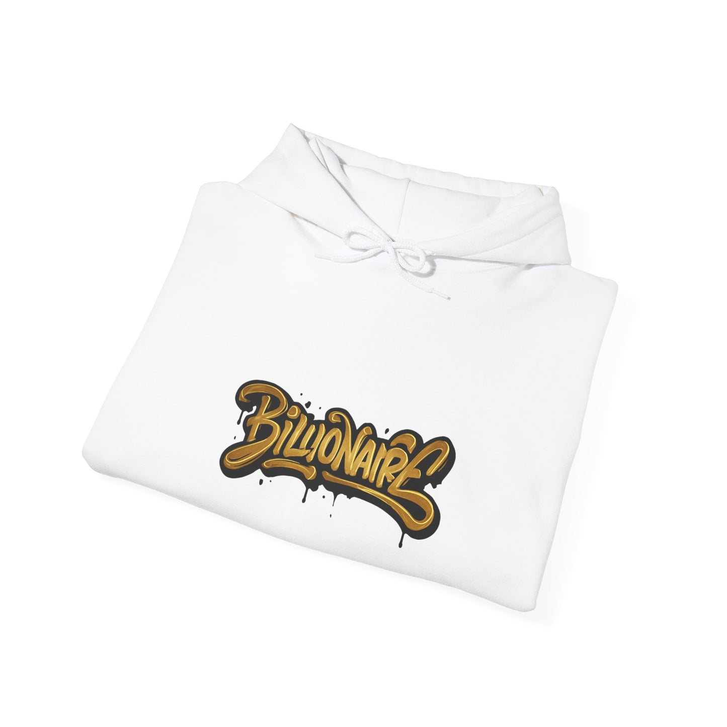 Billionaire Graffiti Hoodie - Urban Art Sweatshirt, Streetwear Fashion, Trendy Casual Wear.