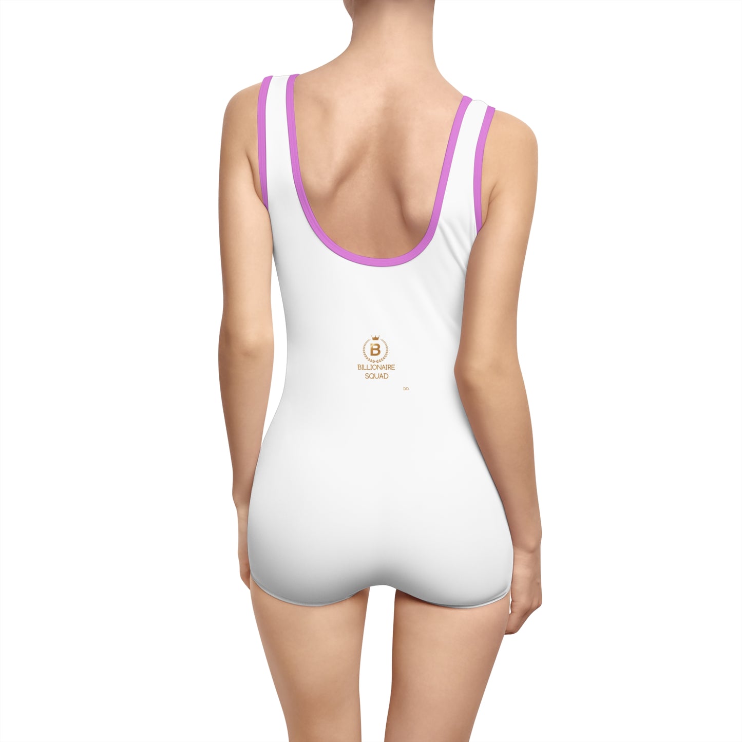 Vintage-Style Custom One-Piece Swimsuit for Women