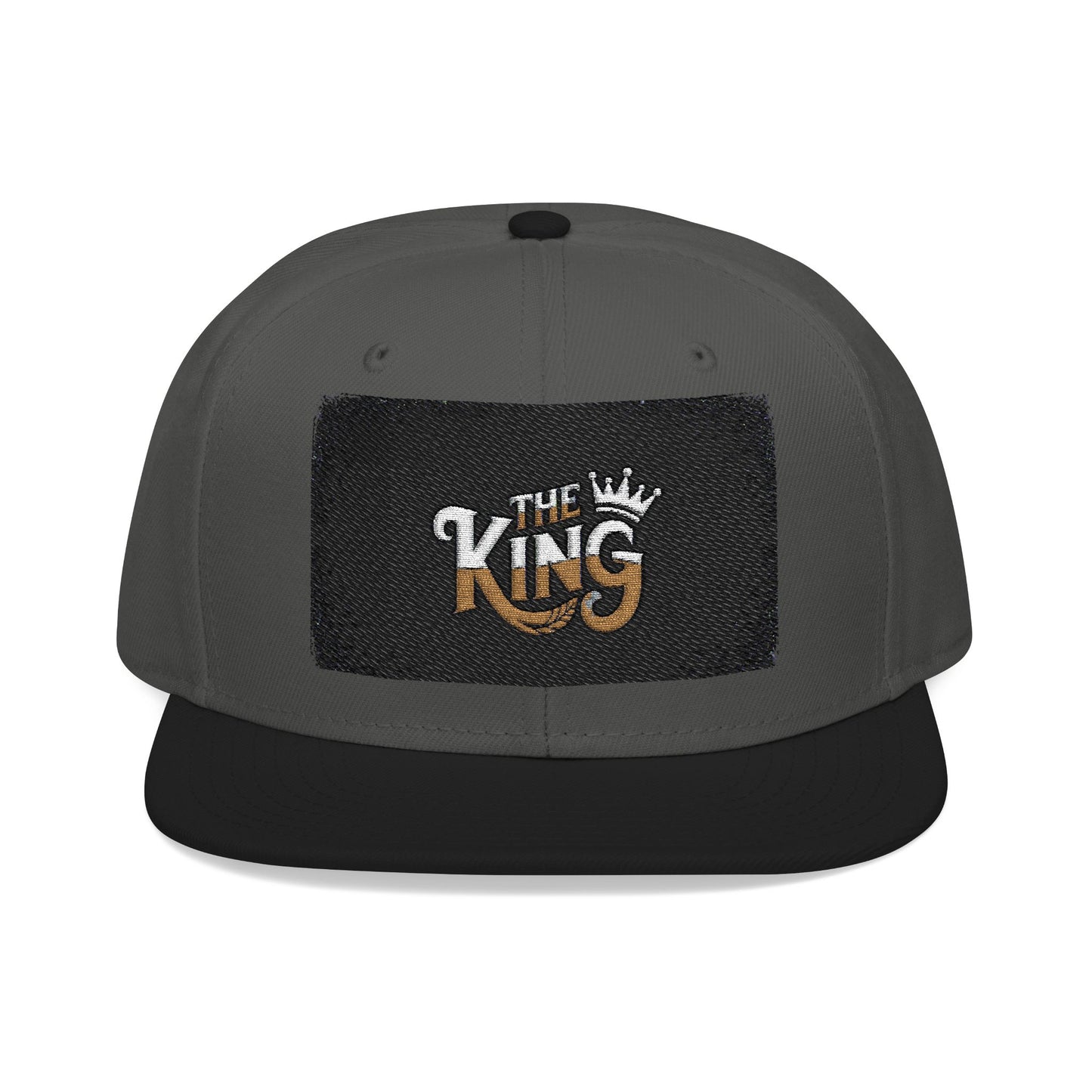 Embroidered Snapback Cap - The King | Cool Streetwear Hat, Stylish Gift for Him, Summer Accessory, Trendy Vintage Cap