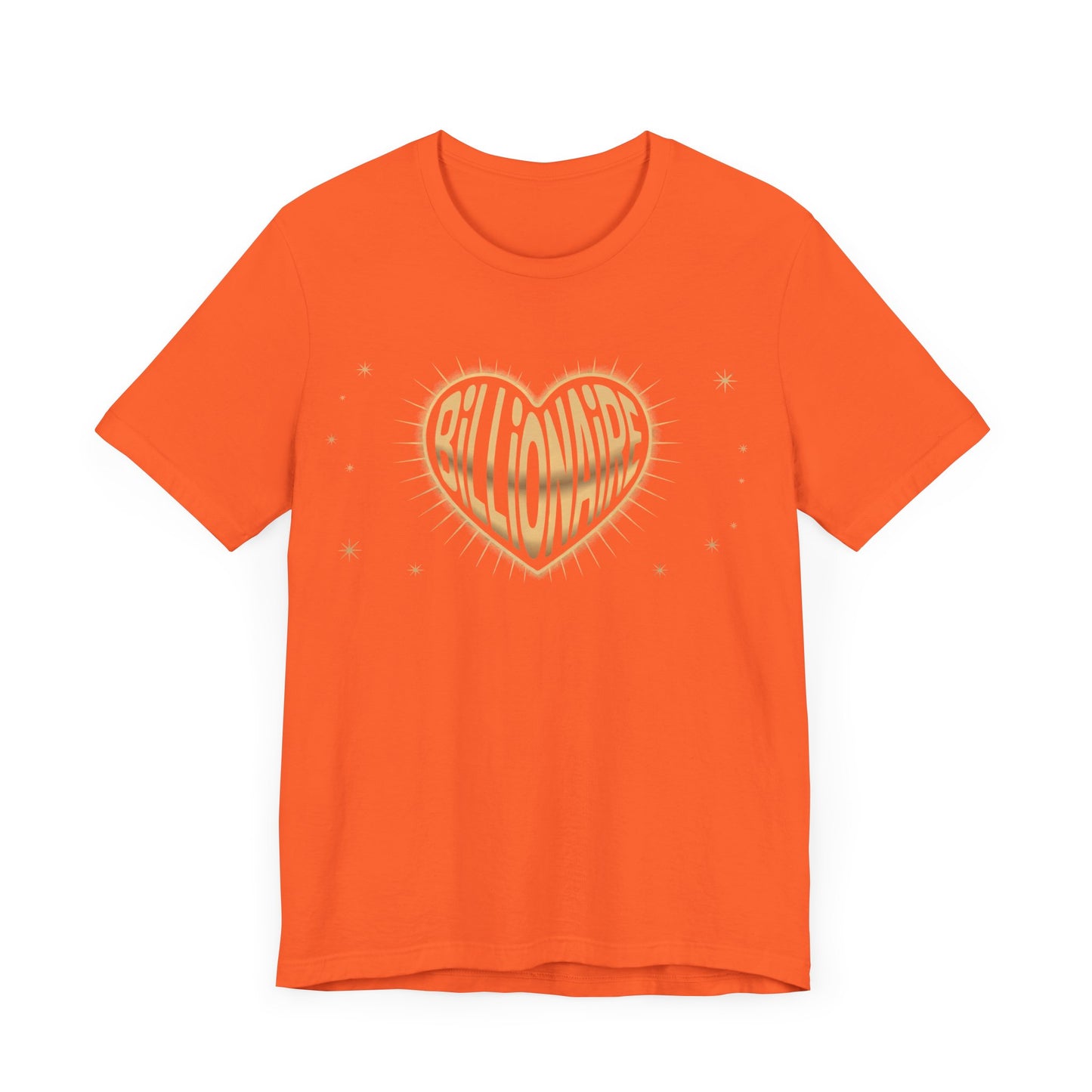 Billionaire Heart Tee, Unisex Jersey Short Sleeve Shirt, Casual Tee for Success Enthusiasts, Gift for Entrepreneurs, Motivational T-Shirt