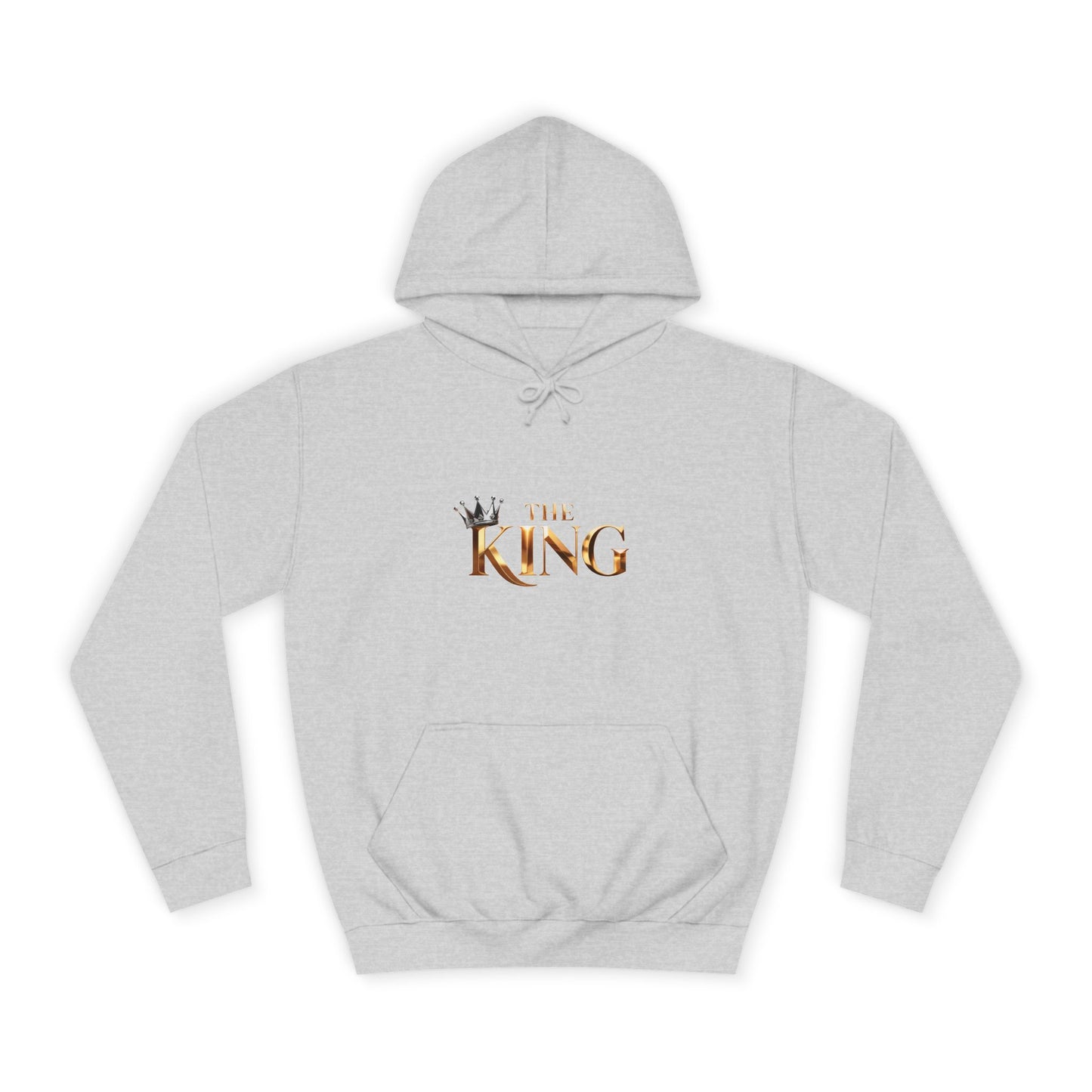 Cool Unisex College Hoodie with 'King' Print, Perfect for Students, Gifts, Casual Wear, College Events, Street Style