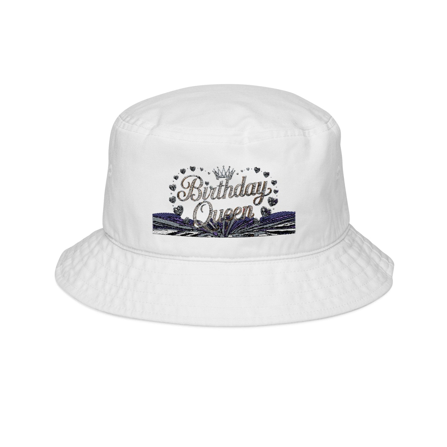 Birthday Queen Bucket Hat, Fun Party Accessory, Embroidered Hat, Outdoor Celebration Gear, Gift for Her, Festival Wear