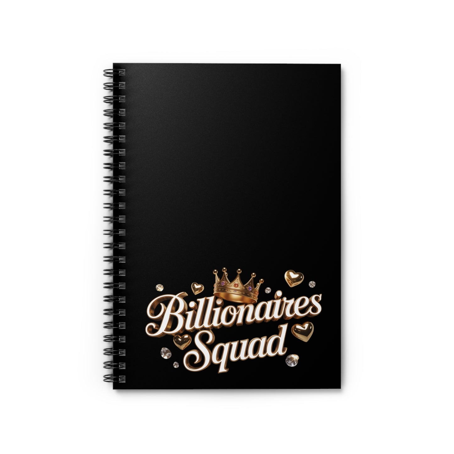 Billionaires Squad Spiral Notebook | Stylish Journal for Dreamers, Gift for Entrepreneurs, Motivational Note-taking, Office Supplies