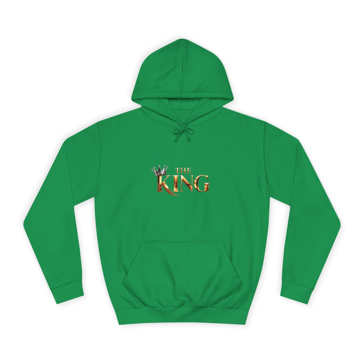 Cool Unisex College Hoodie with 'King' Print, Perfect for Students, Gifts, Casual Wear, College Events, Street Style