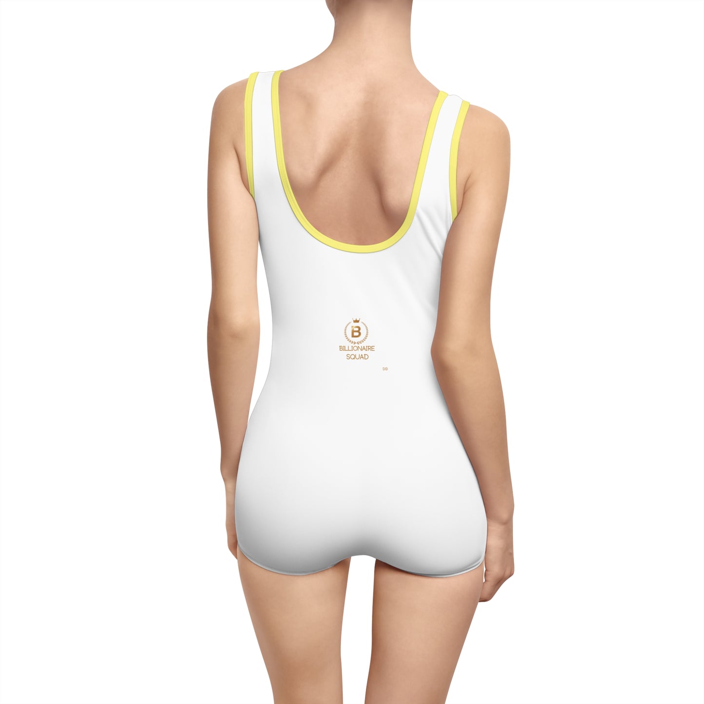 Vintage-Style Custom One-Piece Swimsuit for Women