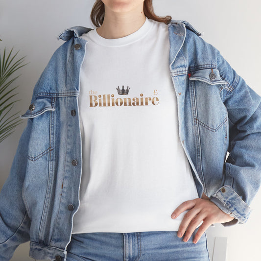 Billionaire Crown Tee | Unisex Cotton Shirt, Casual Wear, Gift for Entrepreneurs, Birthday Present, Fashion Staple